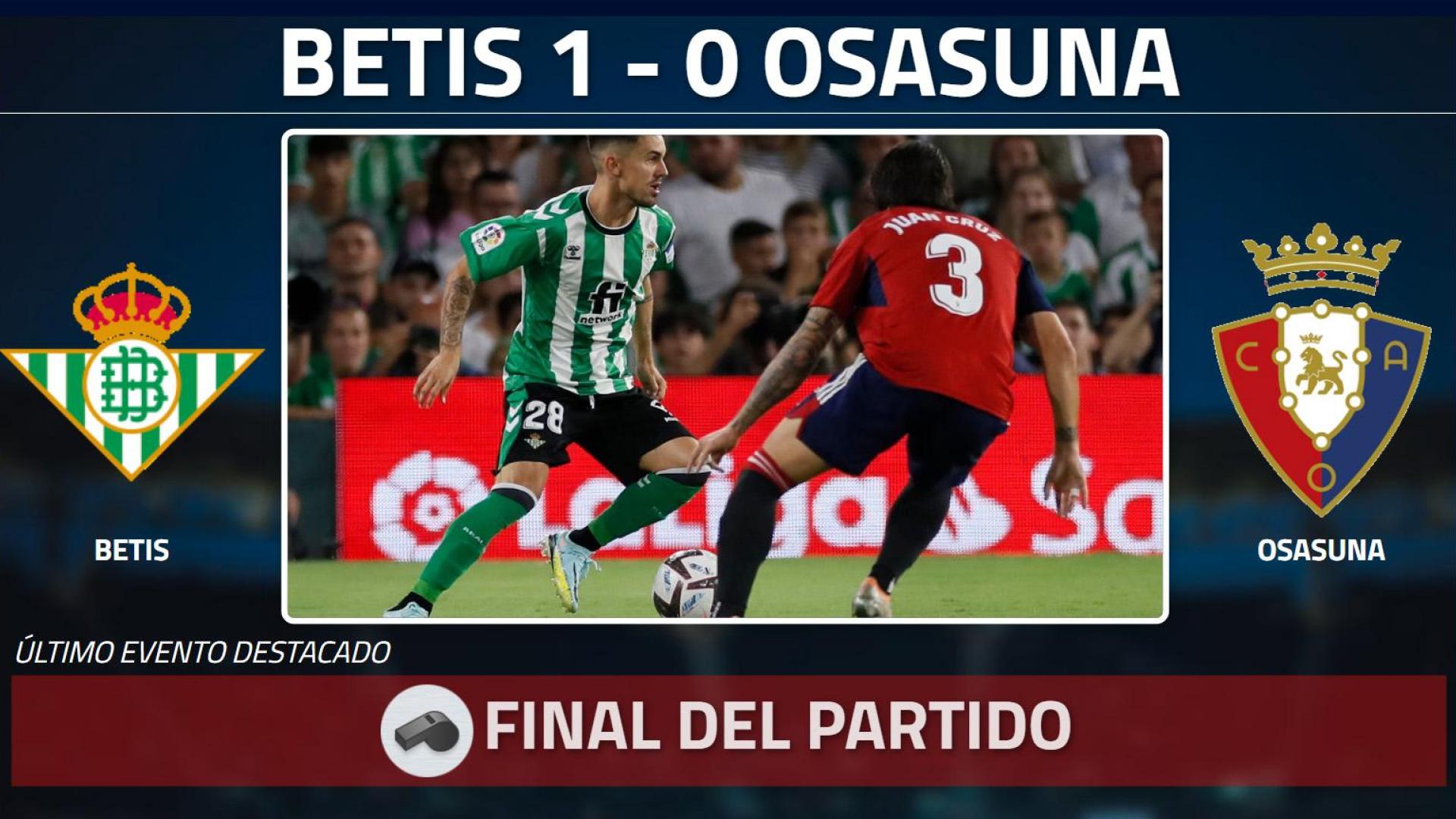 Betis - Osasuna en directo