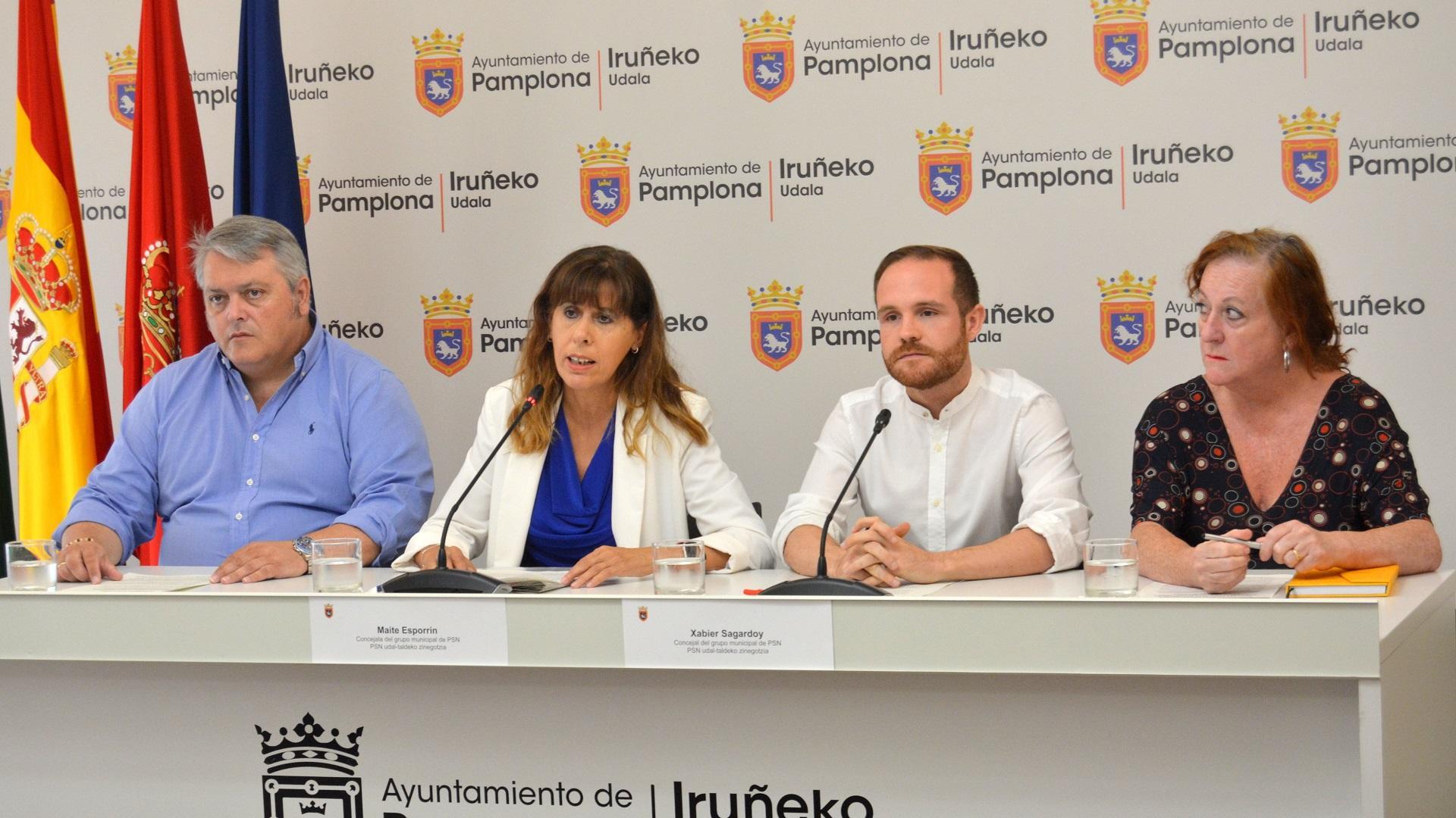 Rueda de prensa del Grupo Municipal Socialista del Ayuntamiento de Pamplona