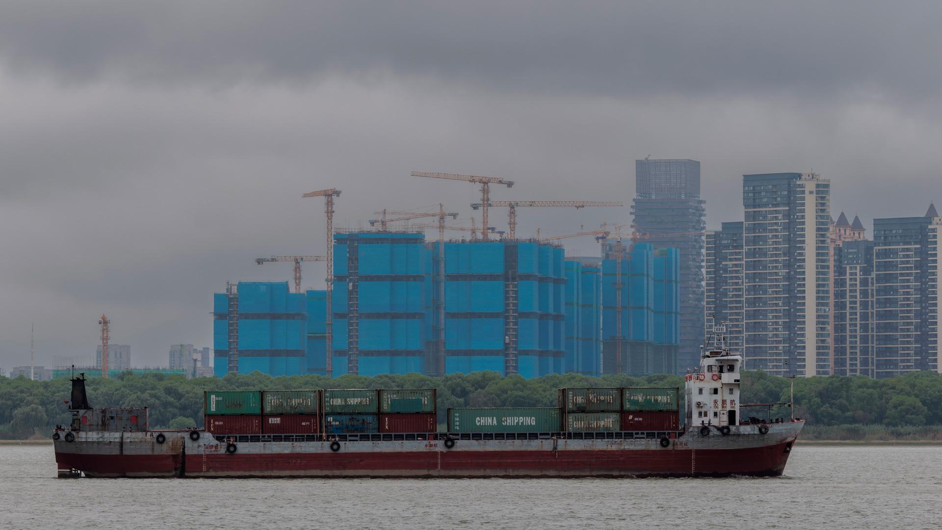 Imagen de un barco en Nanjing (China)