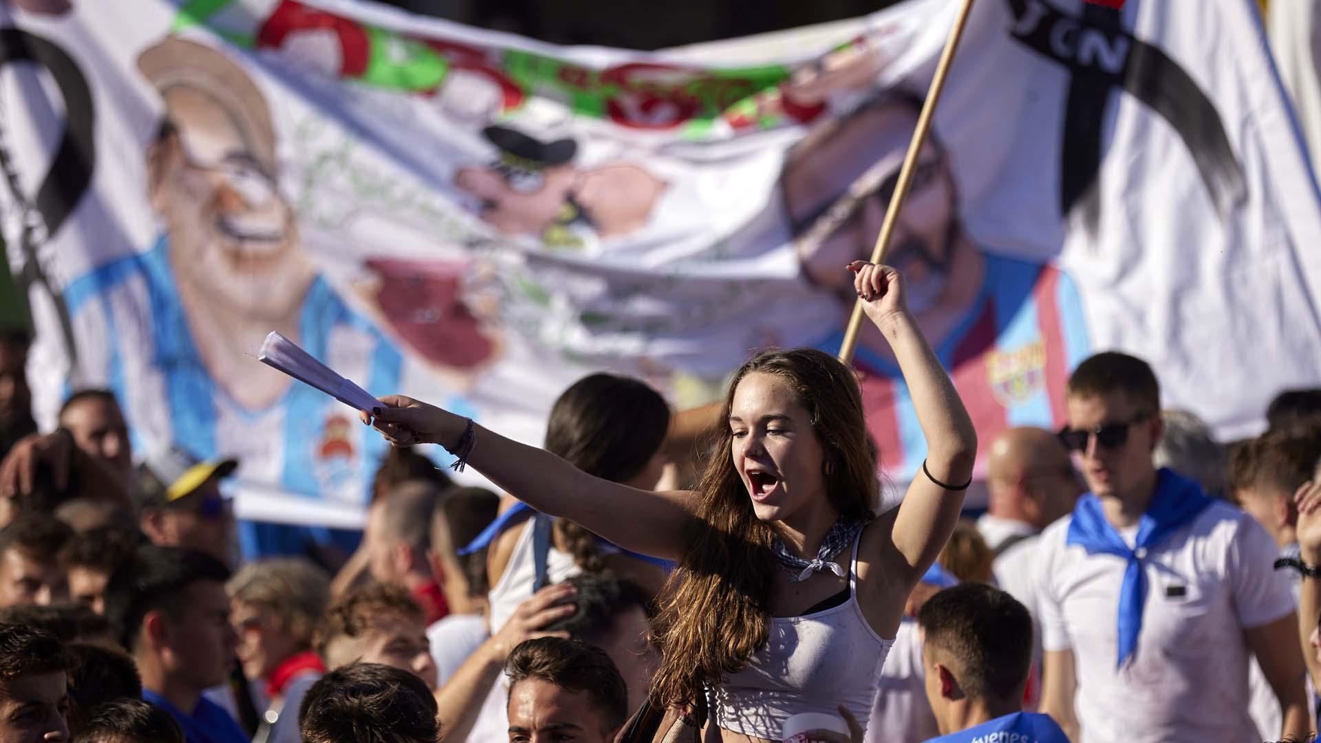 Fotos del chupinazo de fiestas de Berriozar