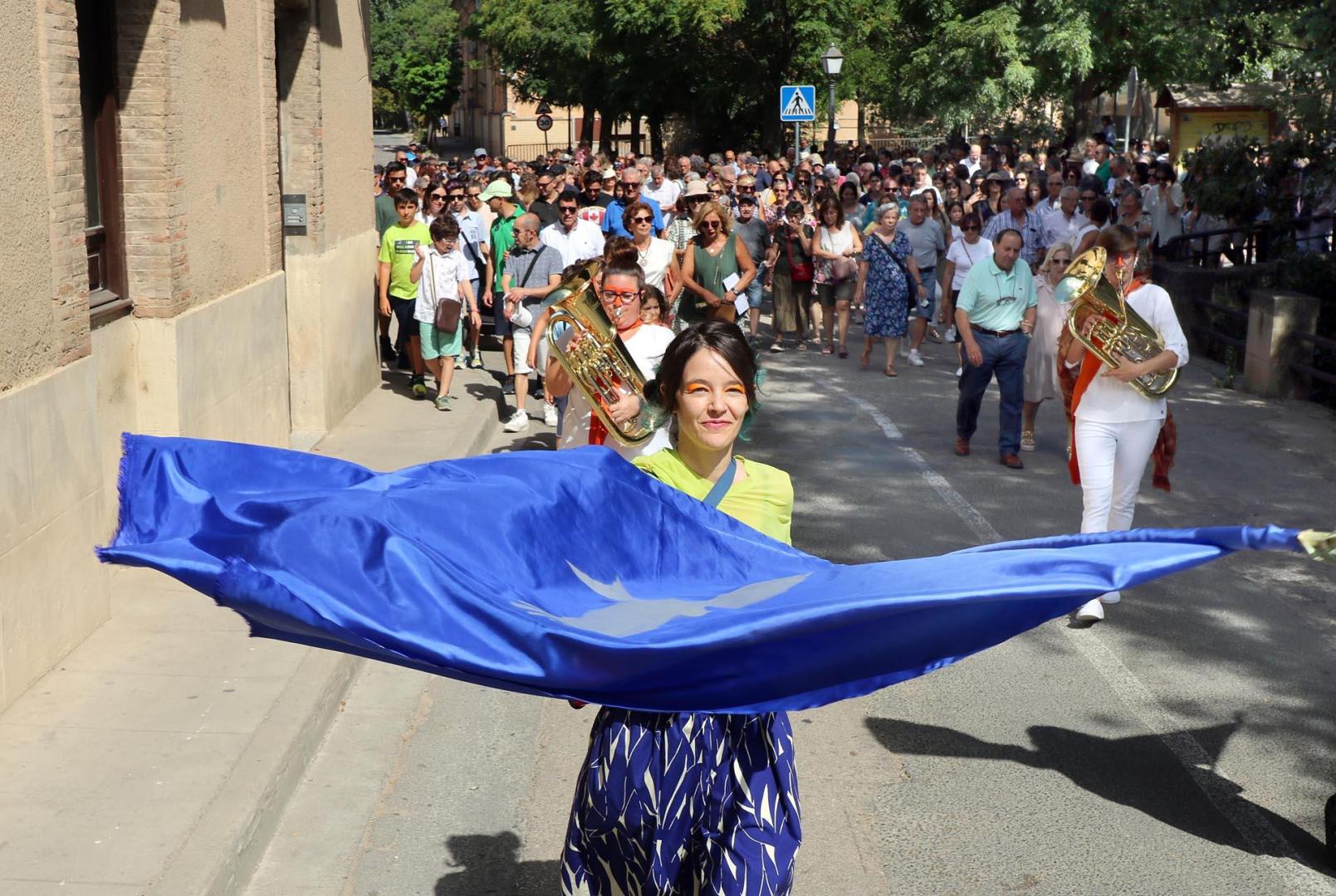 Vídeo del final de la performance 'Tentere nublo' en Tudela