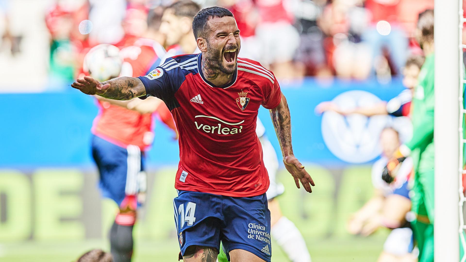 Rubén García celebra el tanto que colocaba el 2-1 definitivo en el marcador.