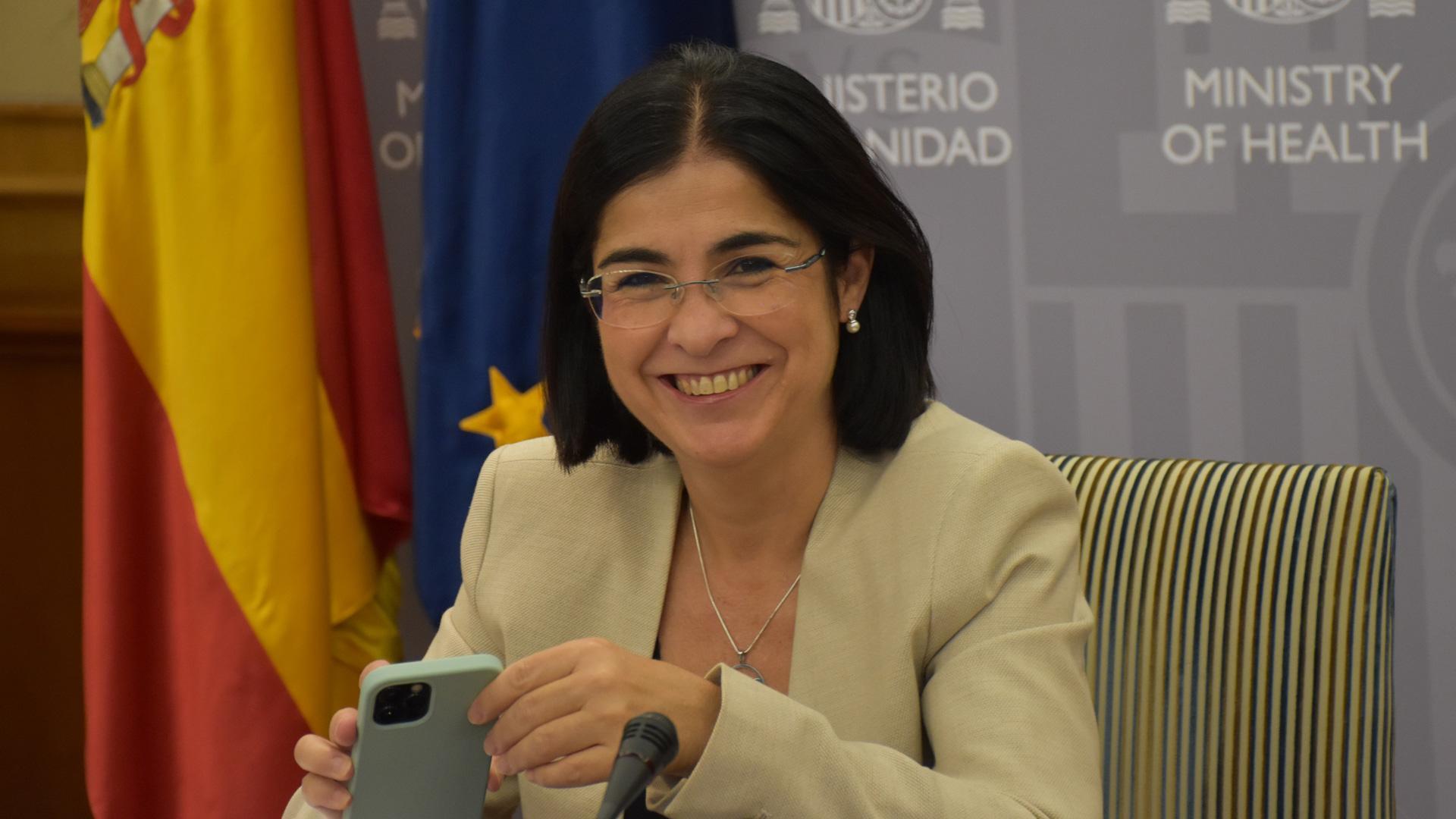 La ministra de Sanidad, Carolina Darias