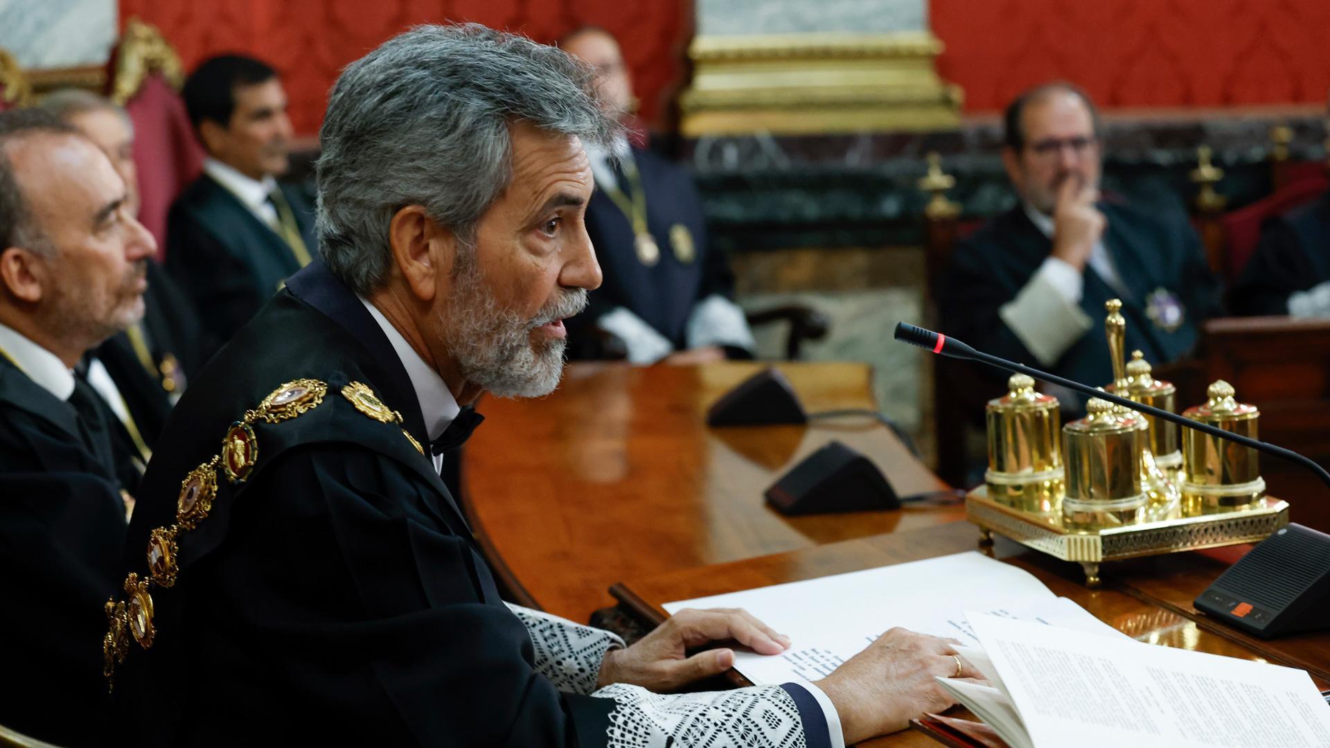 El presidente del Tribunal Supremo y del Consejo General del Poder Judicial, Carlos Lesmes