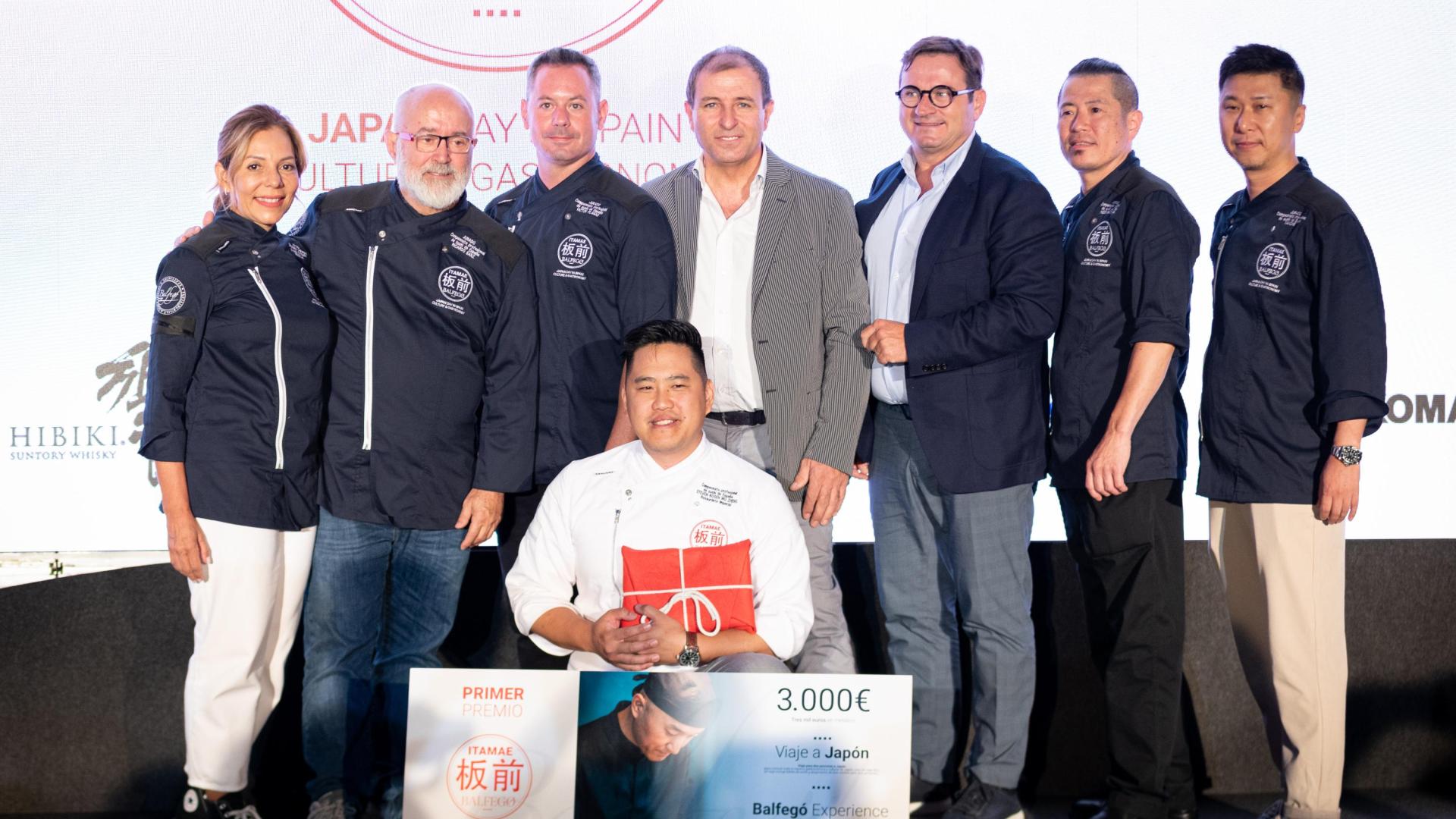 Steven Bosen Wu Zheng, tras recoger su premio del concurso nacional de sushi