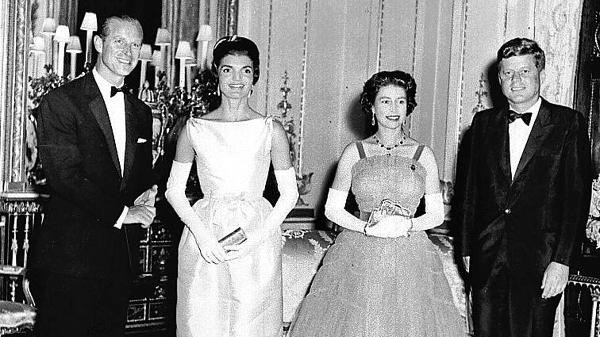 Recepción en 1961 a John F. Kennedy y su esposa Jacqueline