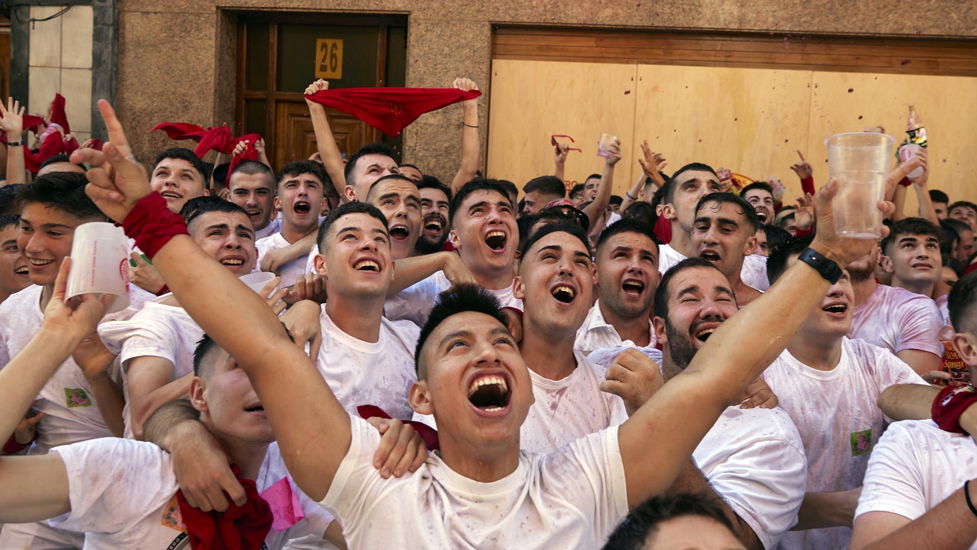 Fotos del cohete de fiestas de Sangüesa 2022./