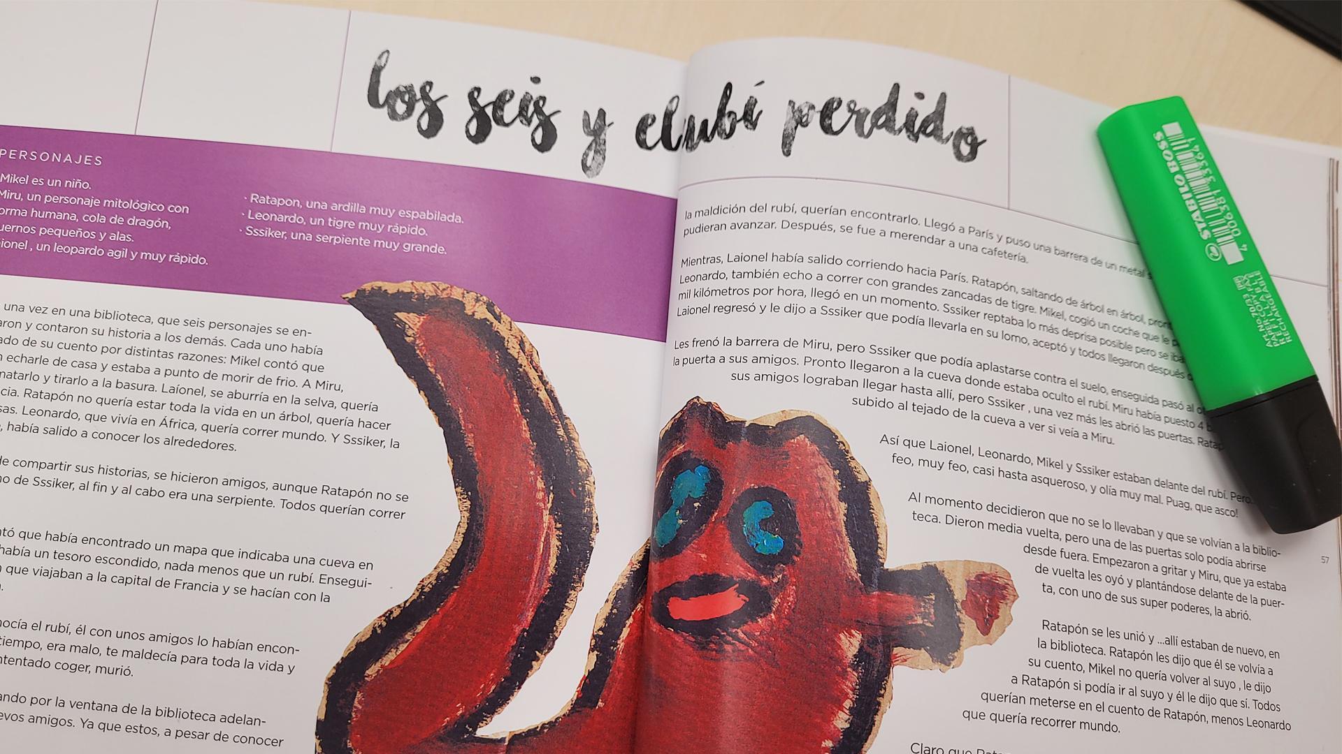 Una de las historias de la publicación