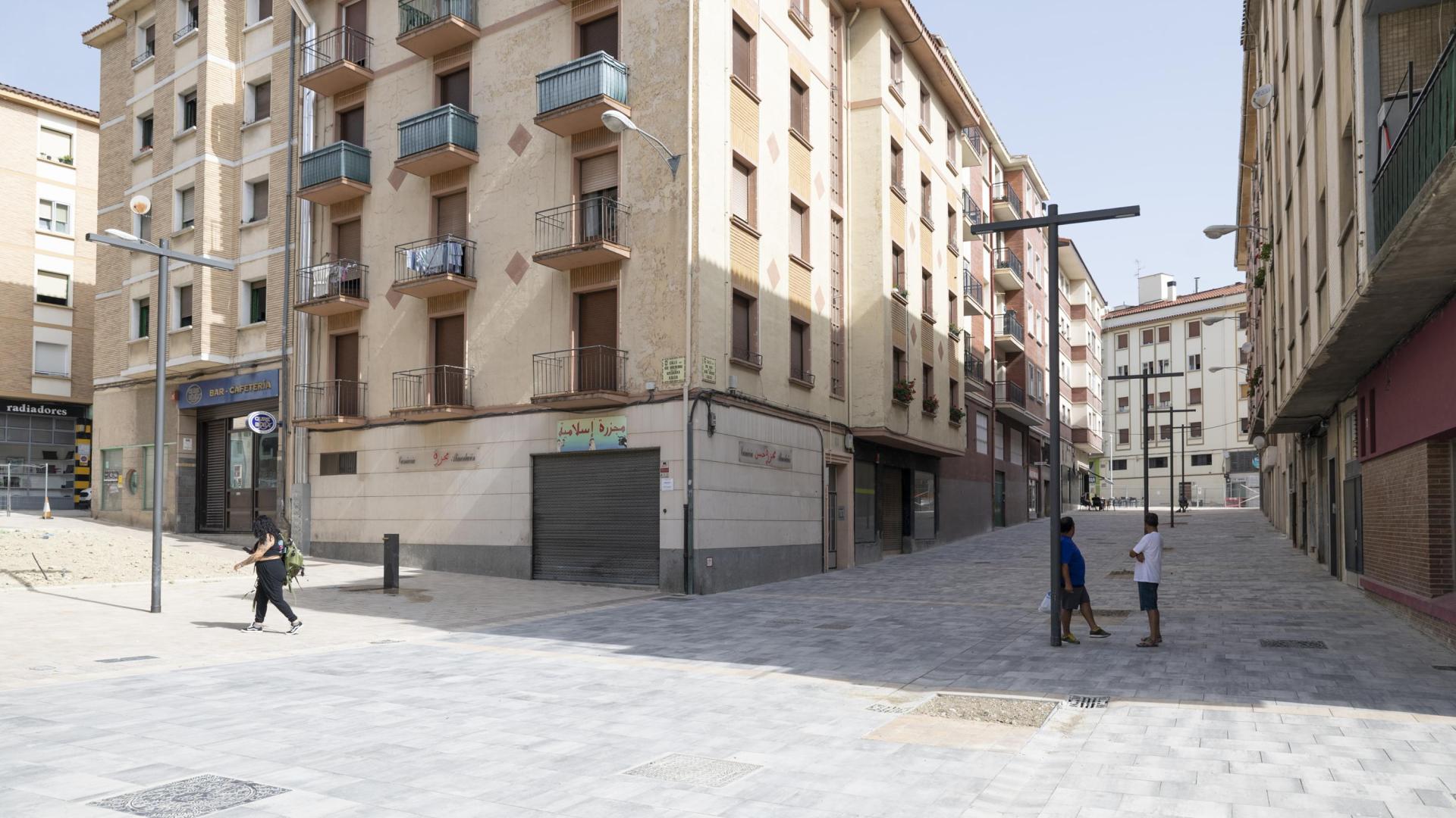 Las nuevas zonas peatonales, como la que se está desarrollando en la Milagrosa, serán eje central