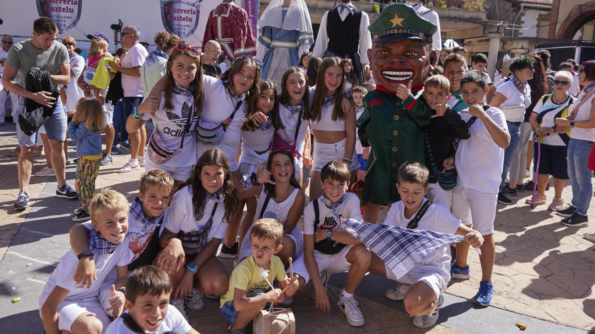 Chupinazo en las fiestas de Huarte. /