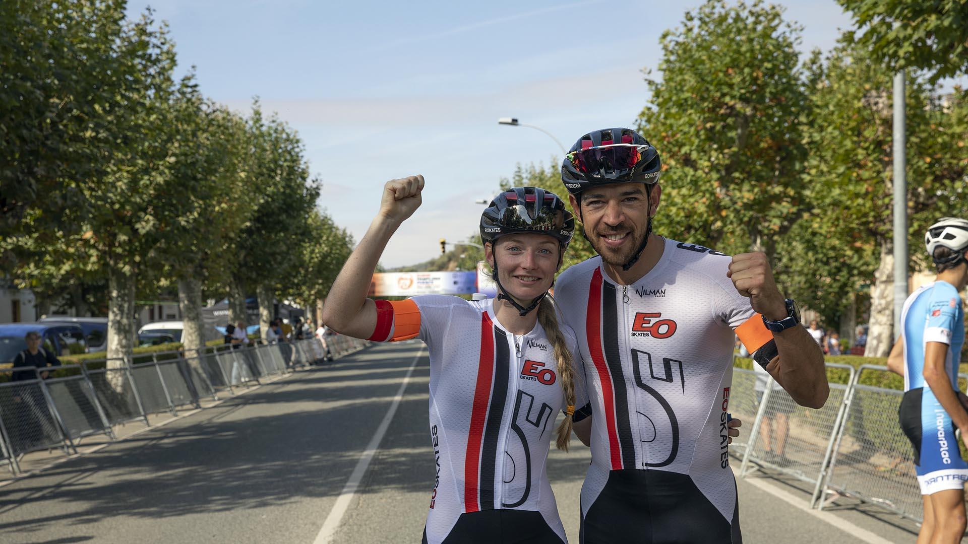 Fotos de la maratón de patinaje Pamplona-Puente 2022./