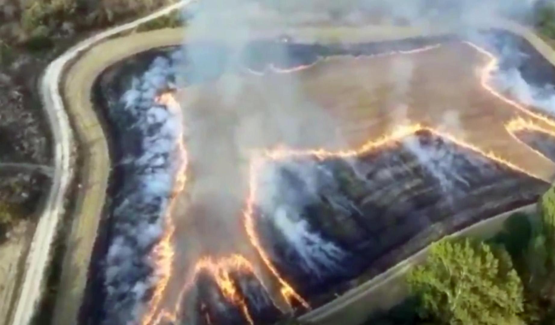 Control aéreo de quema de rastrojos