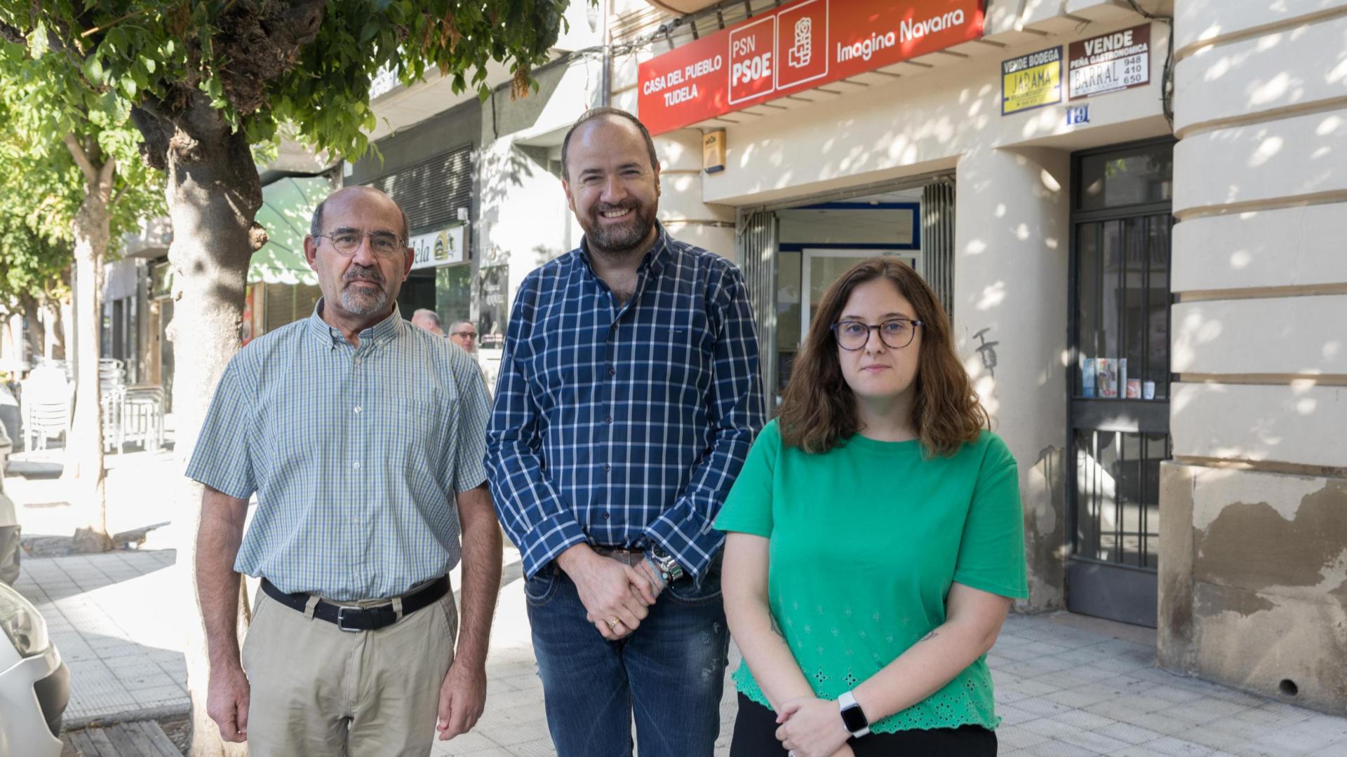 A: BLANCA ALDANONDO
F: 19/09/2022
P: DE IZDA. A DCHA.; LOS CONCEJALES,  JOSE ANTONIO ROMAN GARCIA, ANGEL SANZ ALFARO Y BEATRIZ OCHOA ARIZA  
L: TUDELA
T: RUEDA DE PRENSA DEL PSN-PSOE