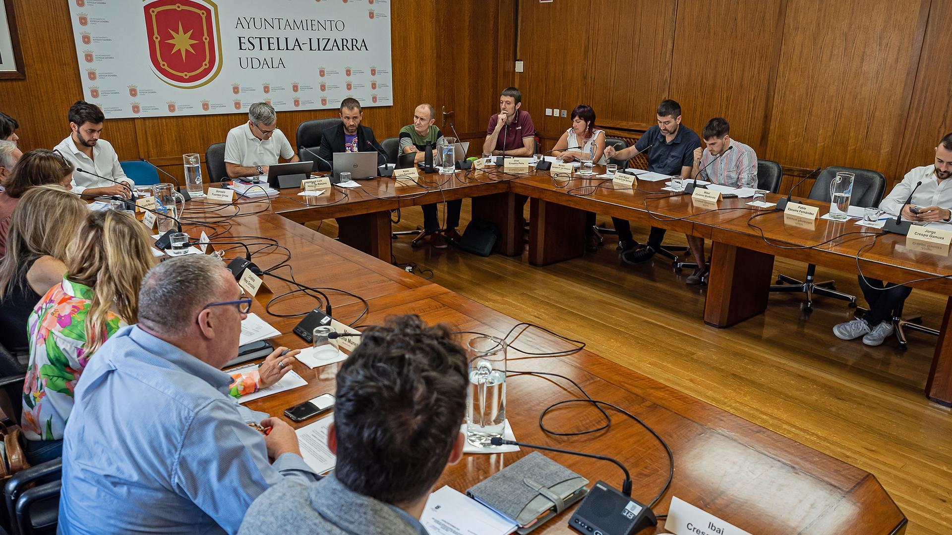 Un momento del último pleno celebrado en Estella en el que salieron adelante 23 nuevas partidas que, en total, suman 2,4 millones
