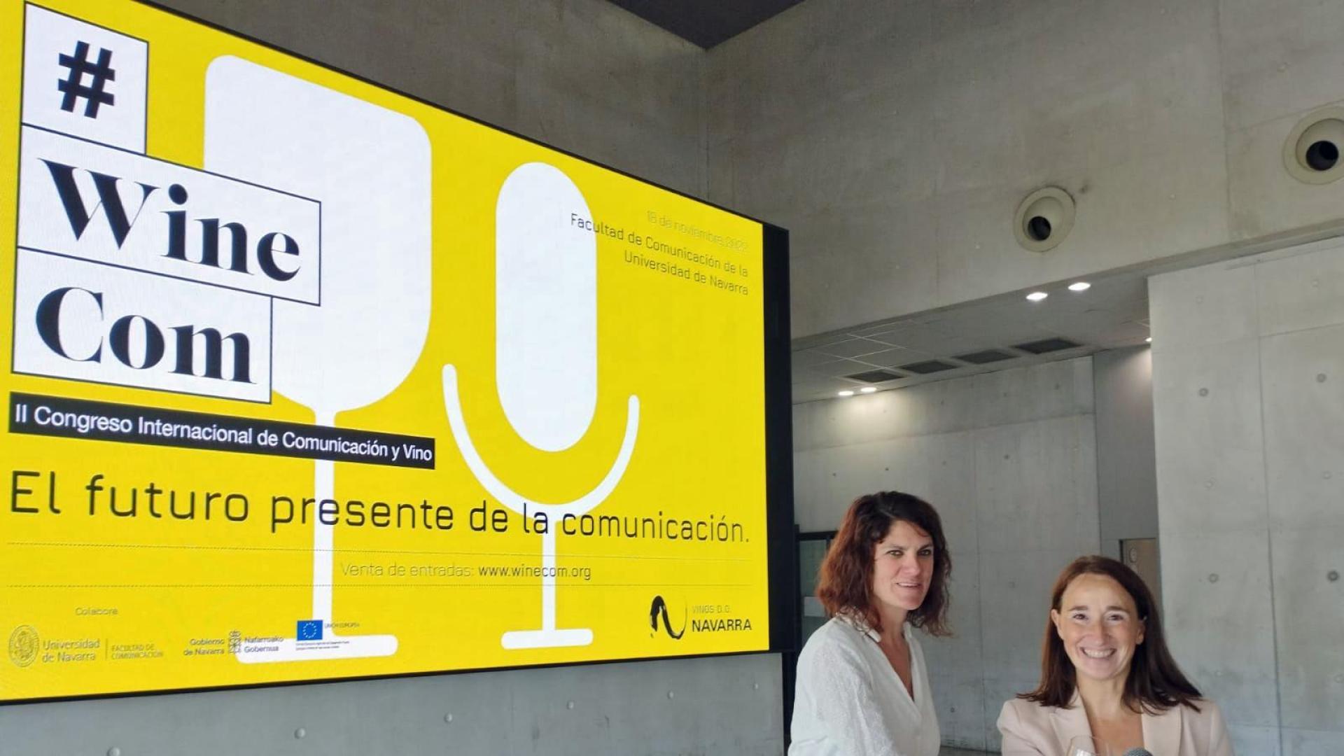 Presentación de la segunda edición de #WineCom, II Congreso Internacional de Comunicación y Vino que se celebrará el 18 de noviembre en la Facultad de Comunicación de la UN