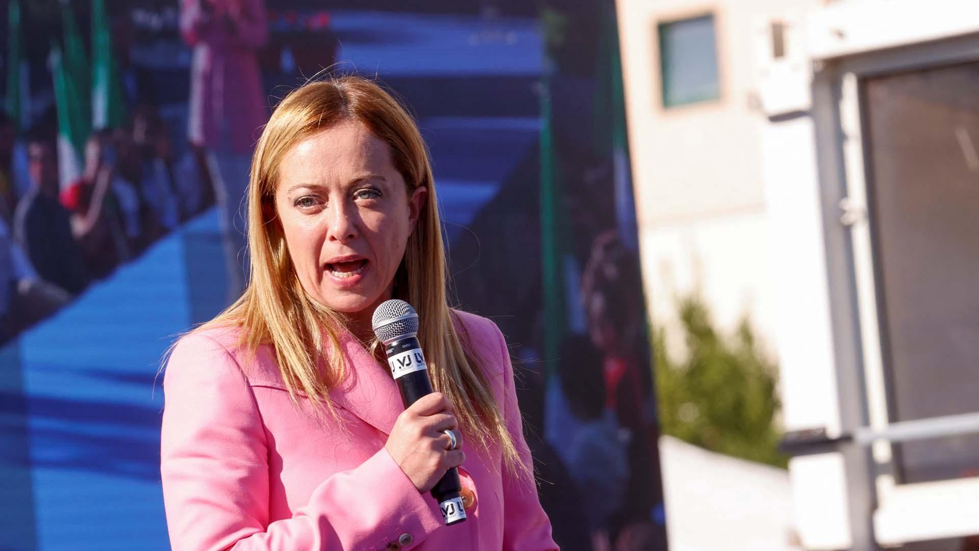 Giorgia Meloni, líder de Hermanos de Italia