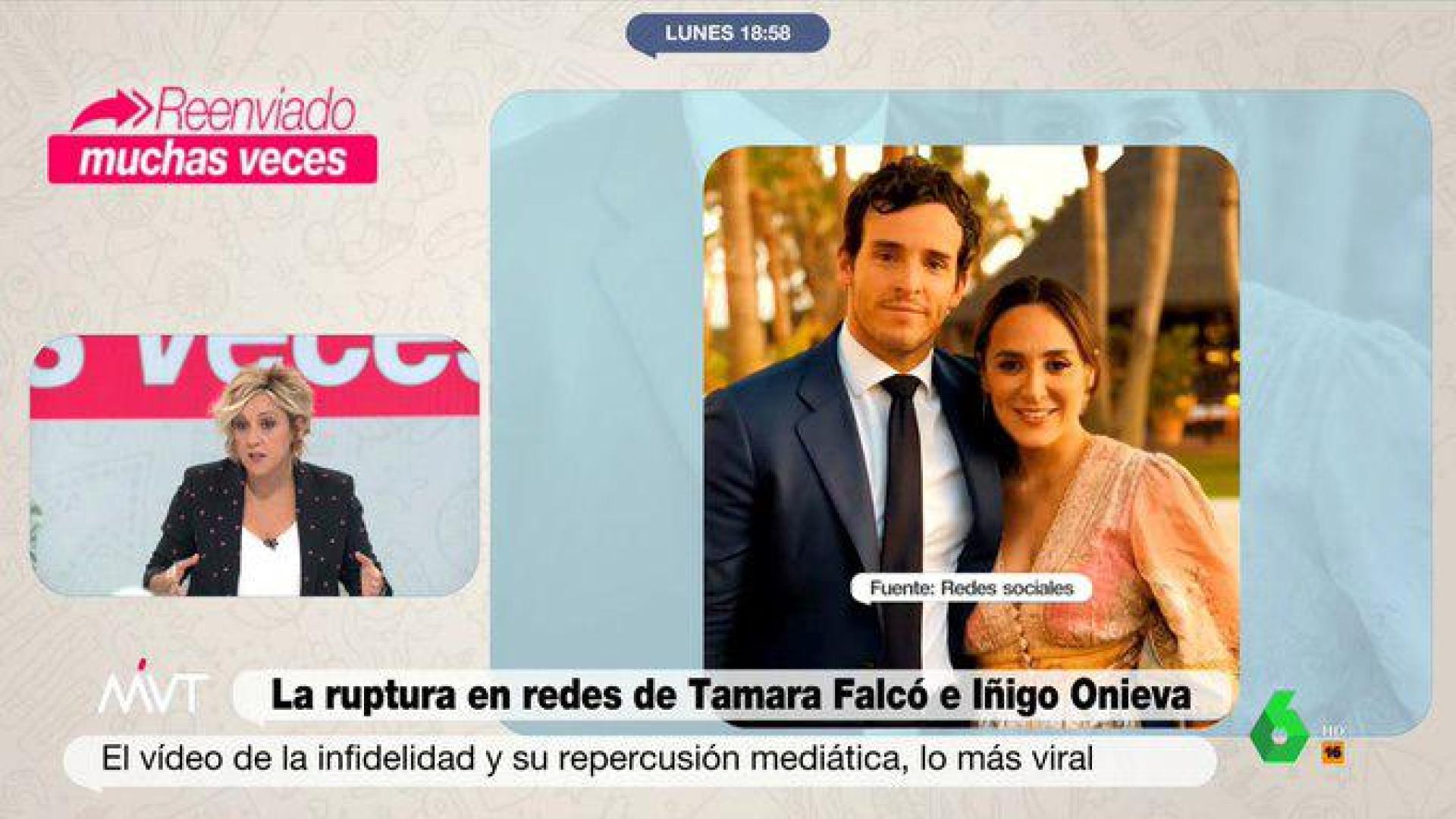 Cristina Pardo comentó en 'Más vale tarde' la noticia de la infidelidad de Íñigo Onieva a Tamara Falcó