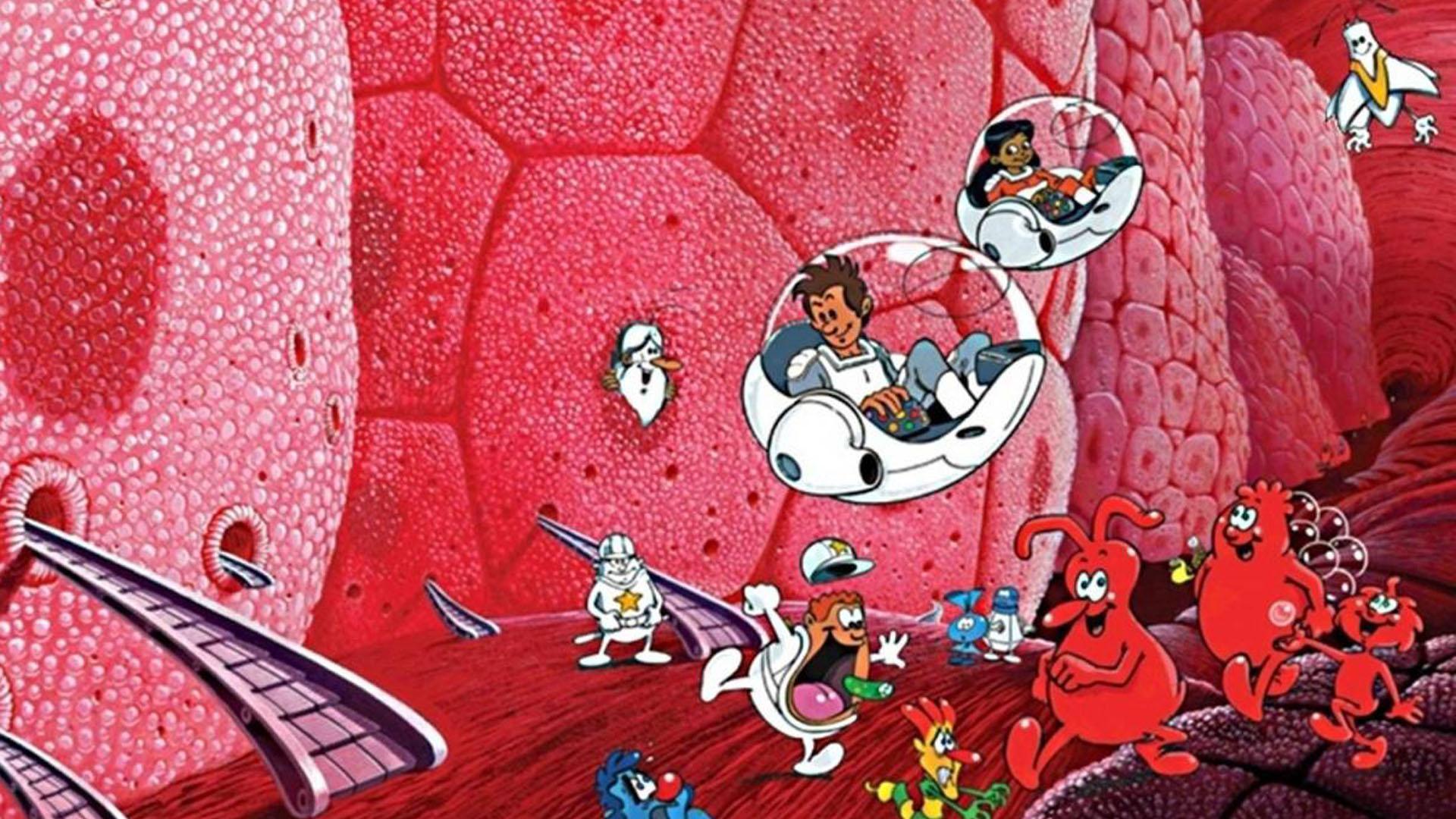 ¡Cuánto aprendimos los de mi generación sobre el cuerpo humano con estos dibujos animados! Con la serie ‘Érase una vez... la vida’ pusimos ‘cara’ a los virus, las bacterias, los glóbulos rojos y blancos... Yo aún me los sigo imaginando así, como esta imagen, en la que un virus (de color verde y amarillo) huye aterrado ante la amenaza de un glóbulo blanco. Creada por el productor y cineasta francés Albert Barillé (1987), fue la tercera parte de otras series educativas: ‘Érase una vez... el hombre’ (1978) y ‘Érase una vez... el espacio’ (1982)