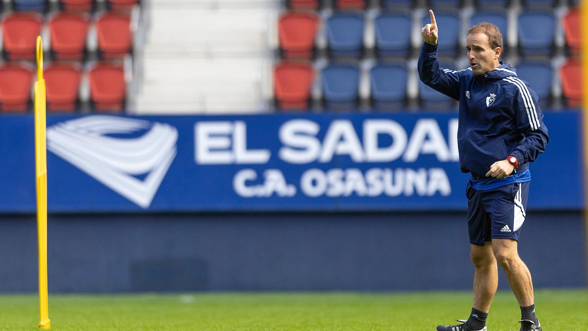 Jagoba Arrasate, este sábado en el estadio rojillo