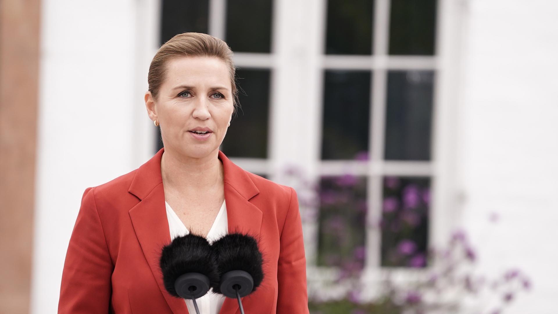 La primera ministra danesa, la socialdemócrata Mette Frederiksen, este miércoles