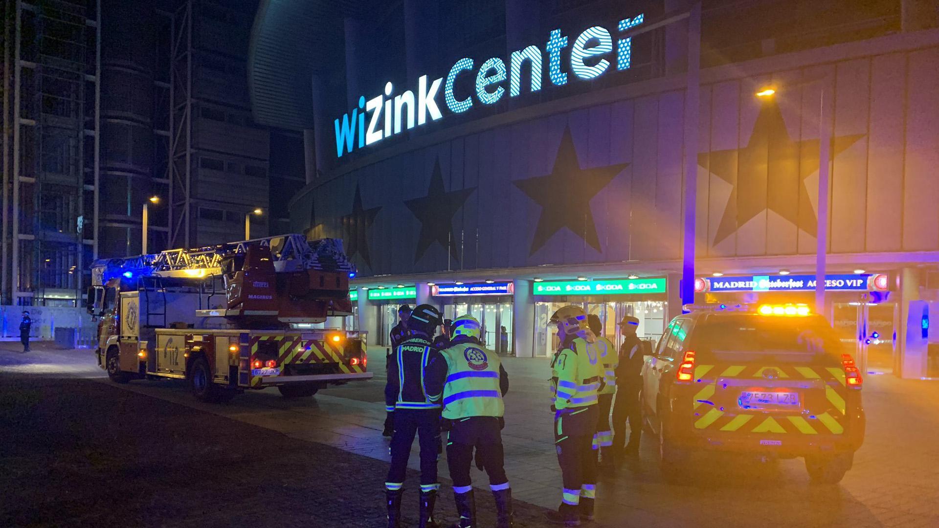 Unas 3.500 personas desalojadas del WiZink Center de Madrid por un incendio leve en un altavoz
