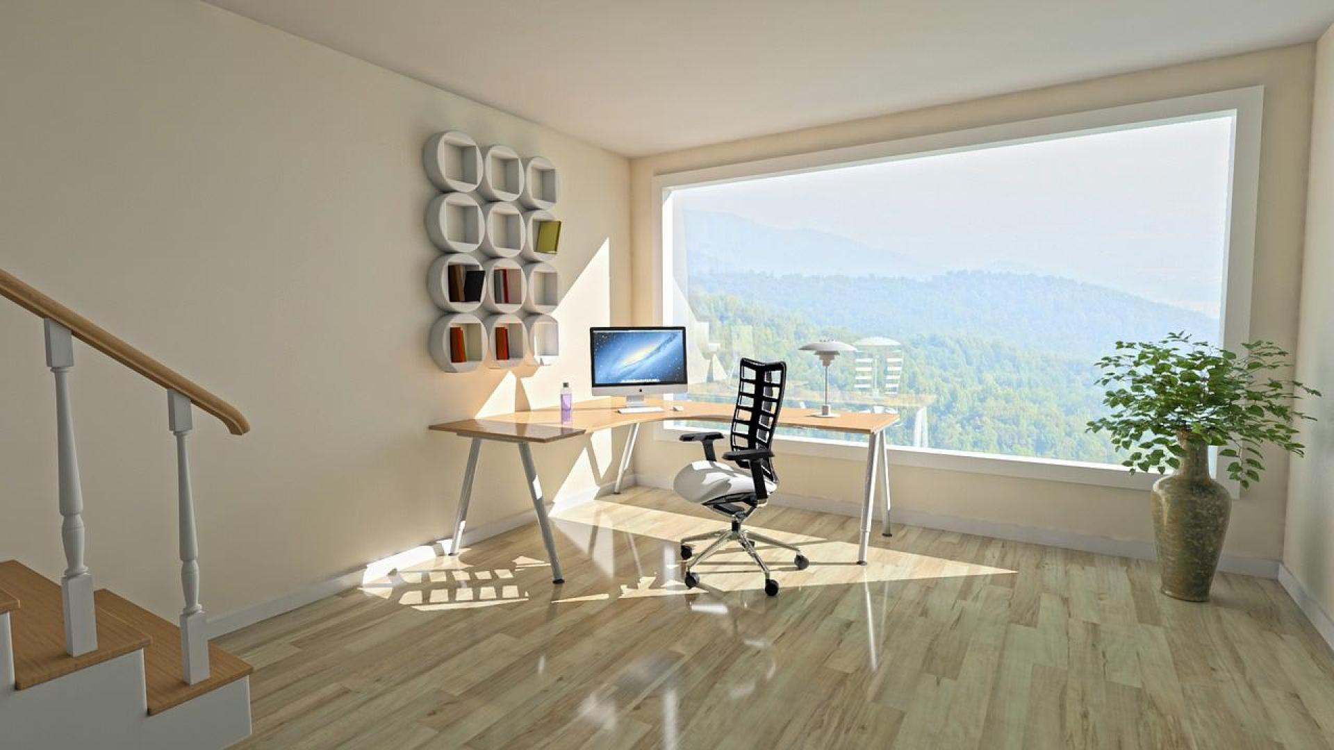 Vistas a la montaña desde una vivienda