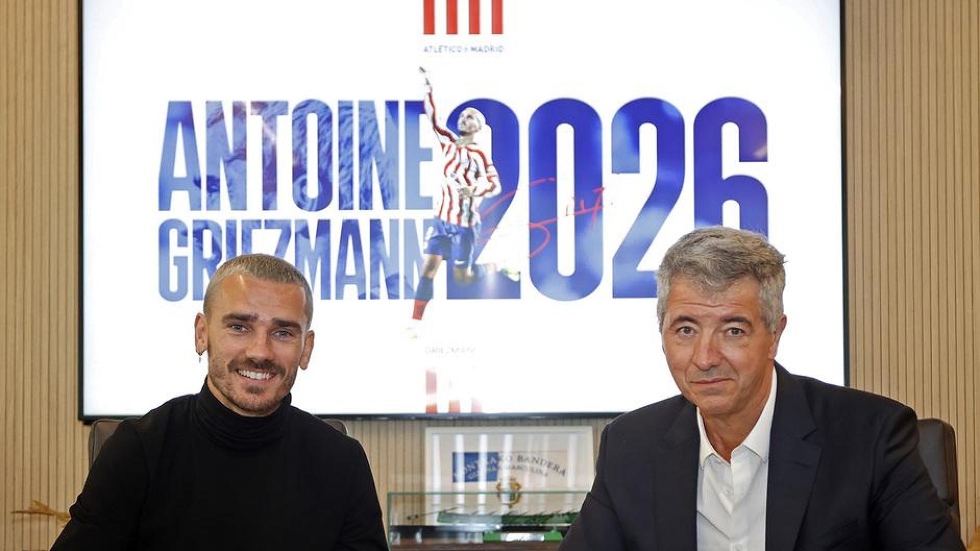 Griezmann ha firmado con el Atlético de Madrid hasta 2026