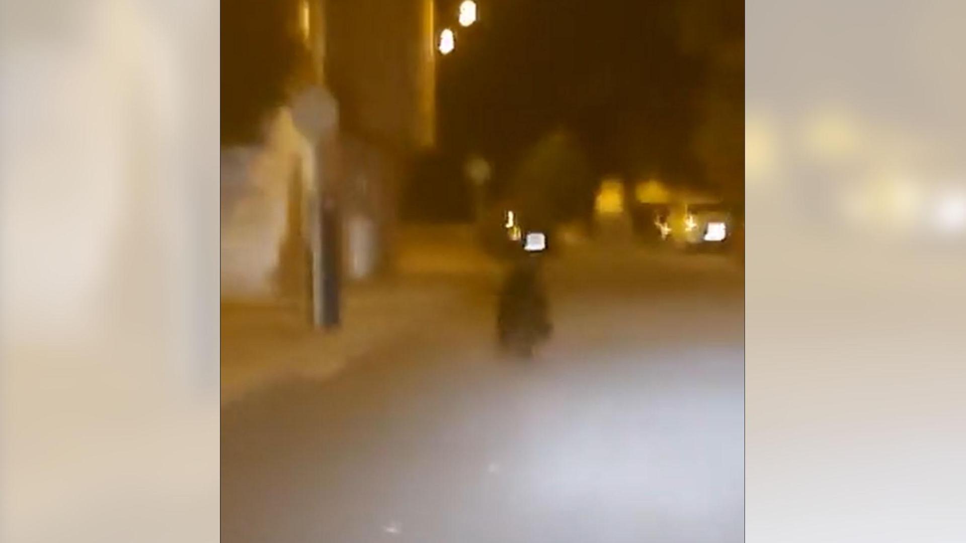 Captura del vídeo del oso en las calles de Ponferrada