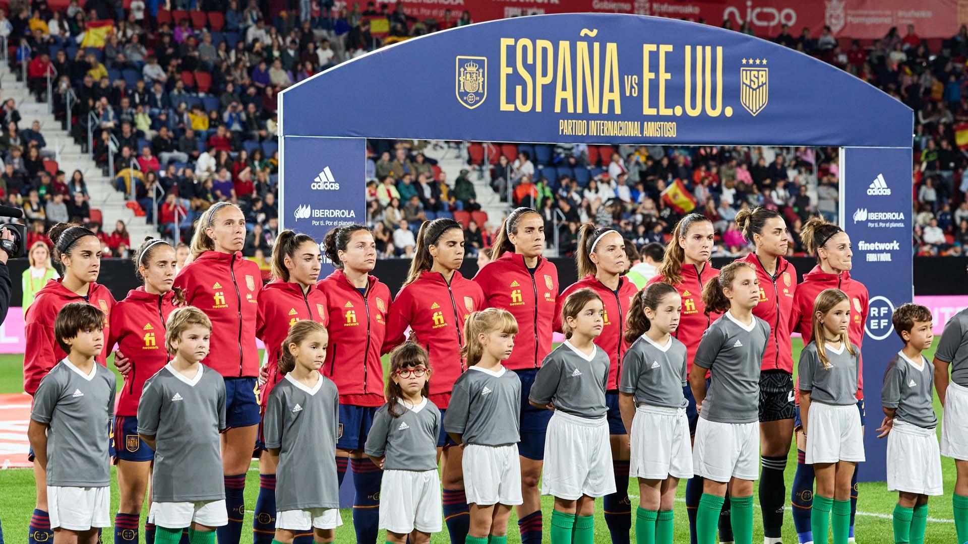 Amistoso entre España y Estados Unidos en El Sadar