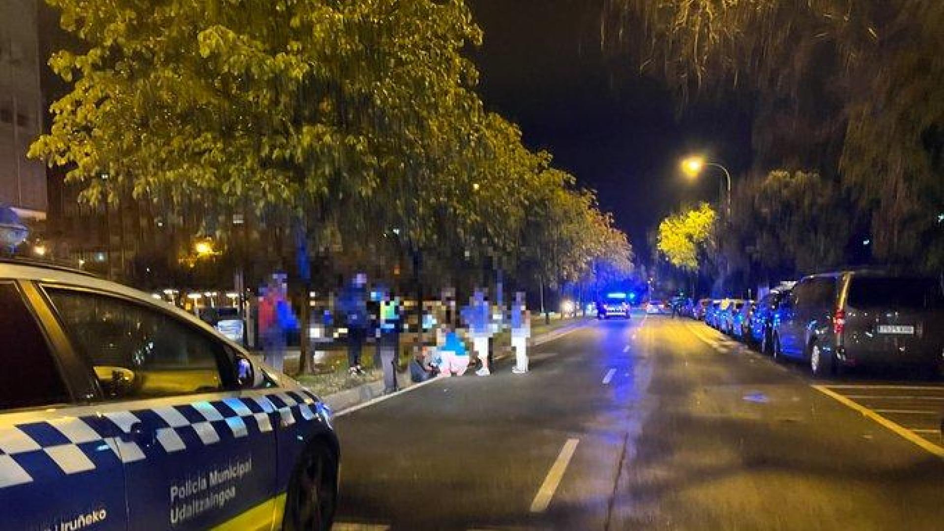 Lugar del accidente, en la avenida de Barañáin