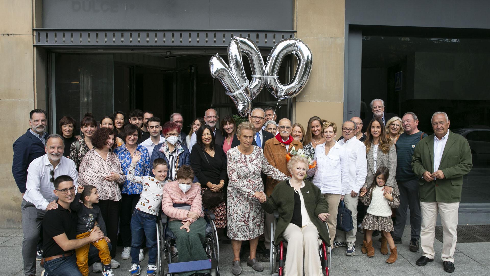 Marcelino Andueza Arizala, agasajado con motivo de su 100 cumpleaños