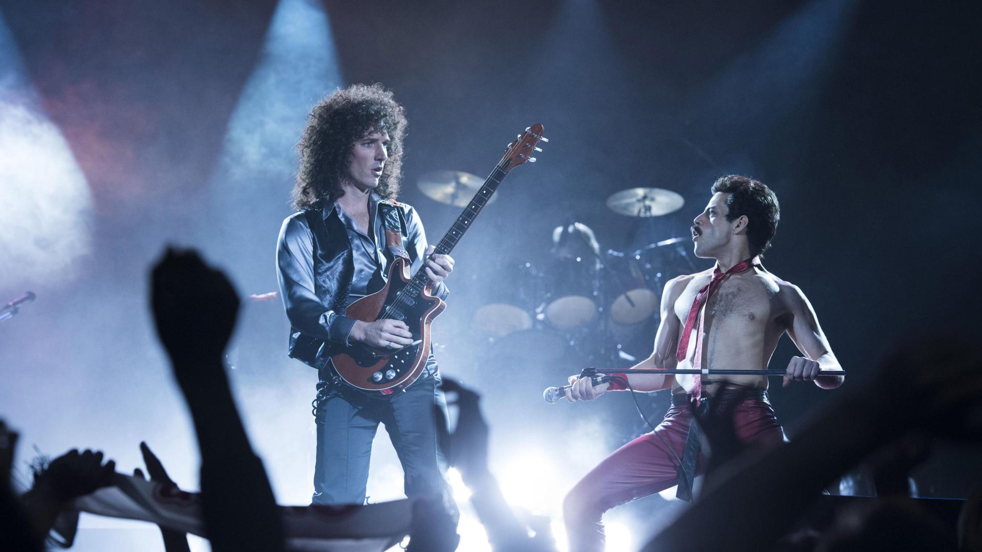 Imagen de una escena de la película "Bohemian Rhapsody"