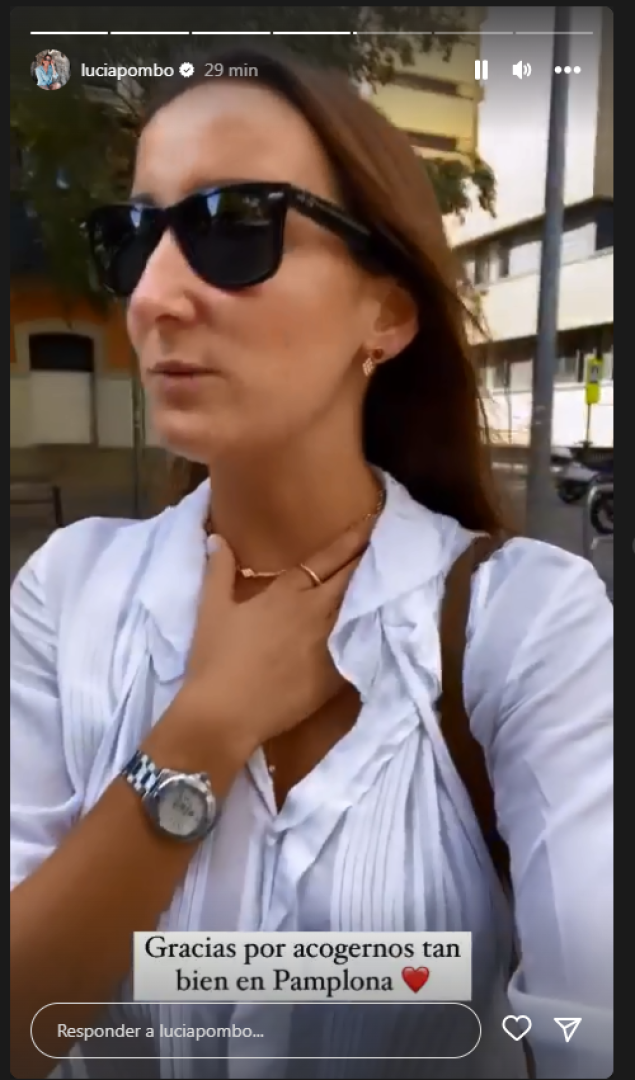 Lucia Pombo agradece todas las recomendaciones sobre Pamplona
