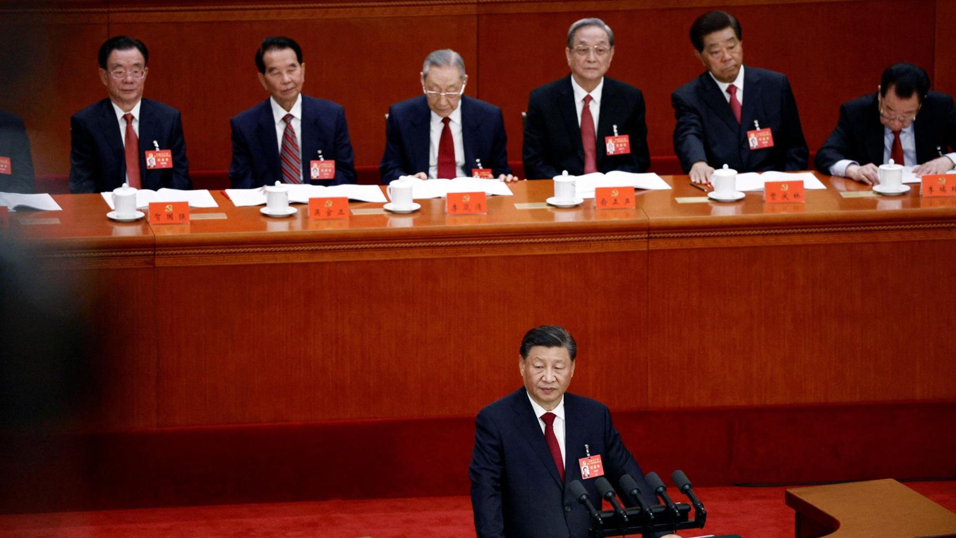 Xi Jinping, durante la apertura del XX Congreso del Partido Comunista chino