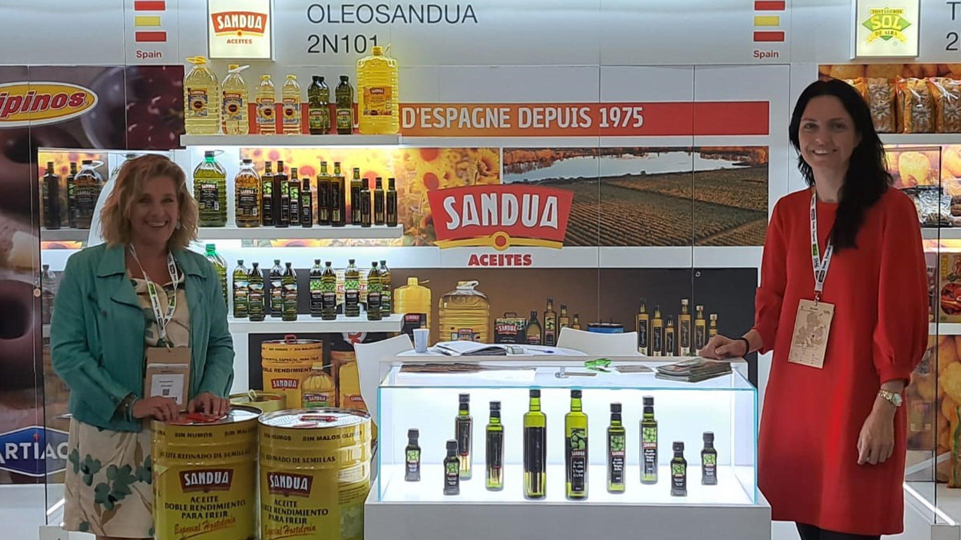 Stand de Aceites Sandua en la feria SIAL en París