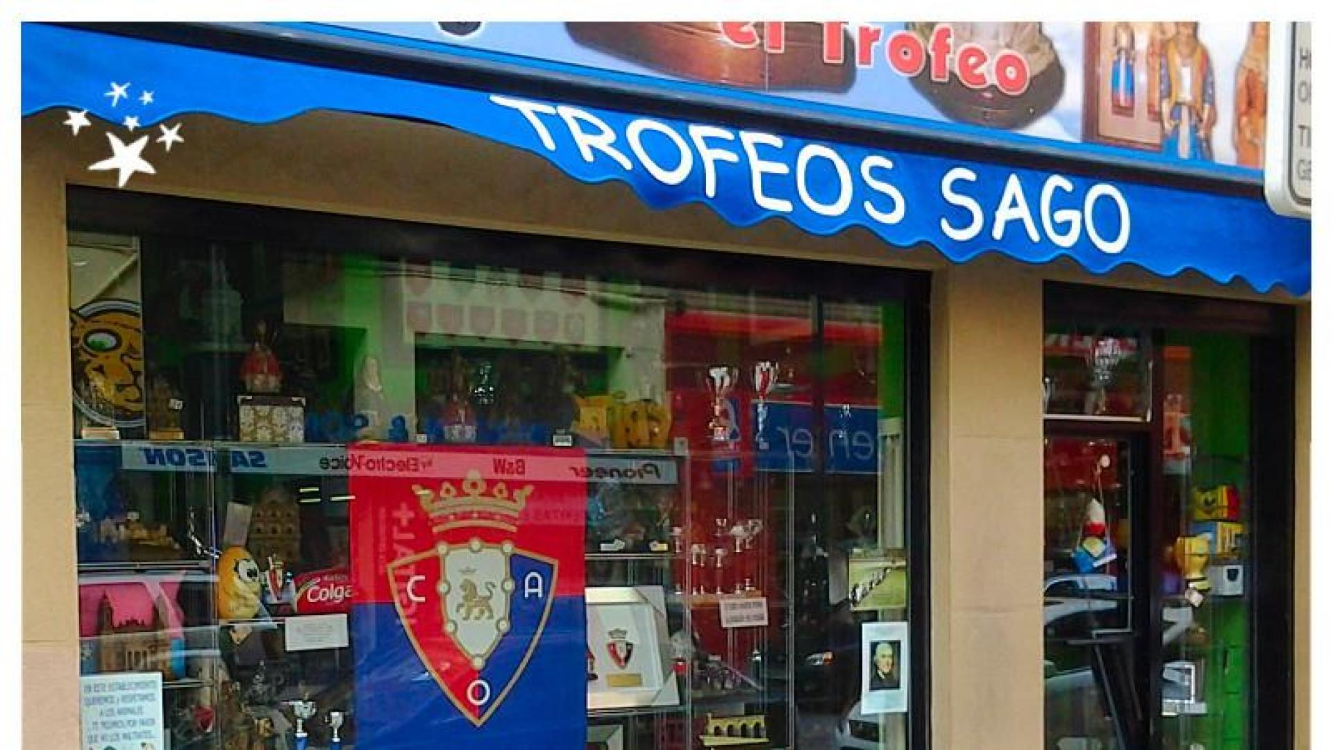 Escaparate de Trofeos Sago.