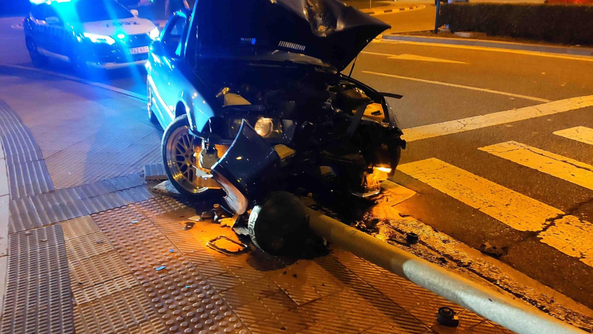 Estado en el que quedó el vehículo tras el accidente