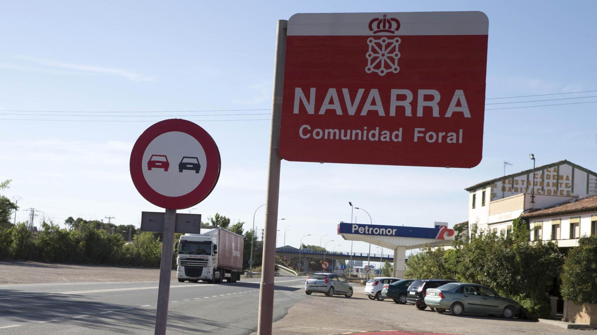 Muga entre Navarra y Aragón entre la A-68 y la N-232