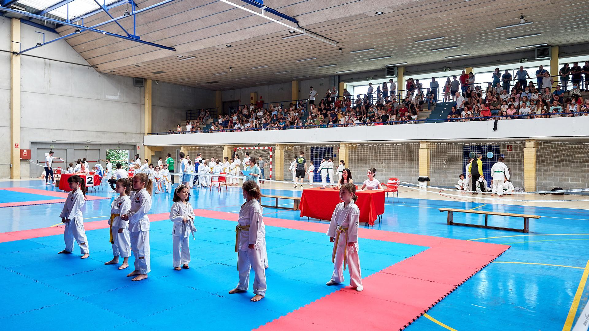 Una jornada de los JJDD de kárate, en Huarte el curso pasado