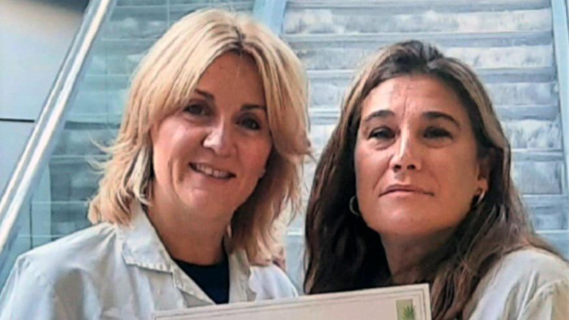A la izquierda, la educadora sexual Amaia López de Armentia y, a la derecha, la facultativa especialista en Ginecología y Obstetricia Izaskun Pombo.