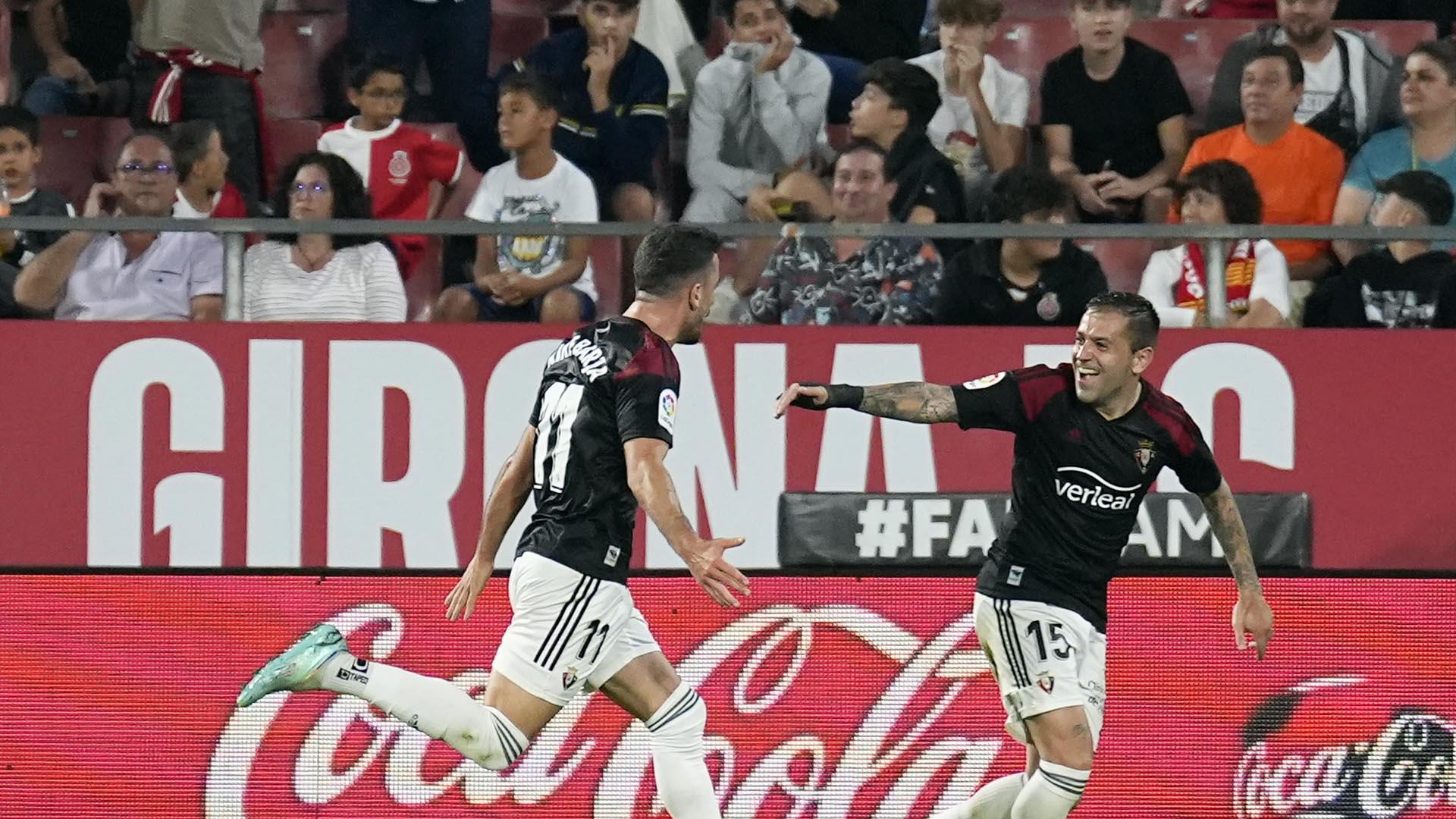 Fotos del Girona - Osasuna de Primera División./