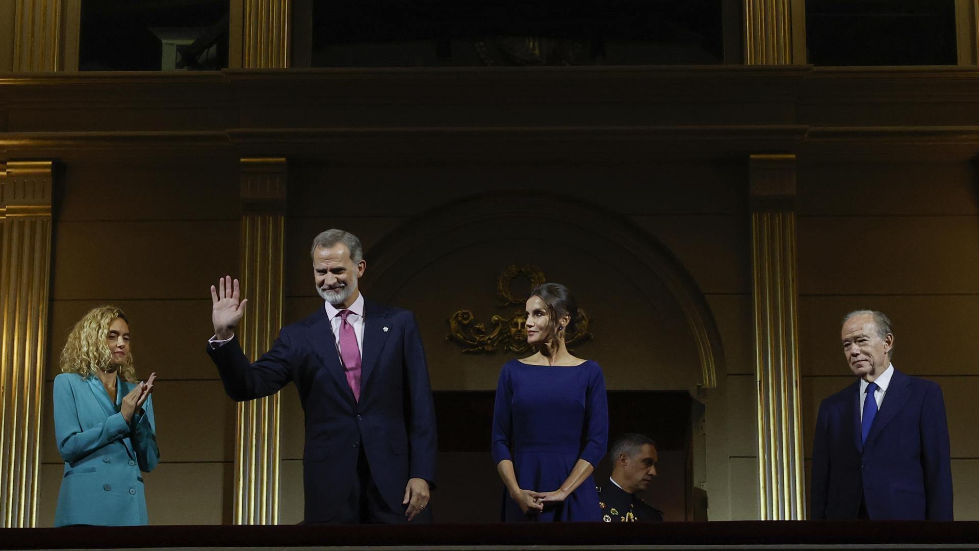 Los Reyes, este lunes, en el Teatro REal