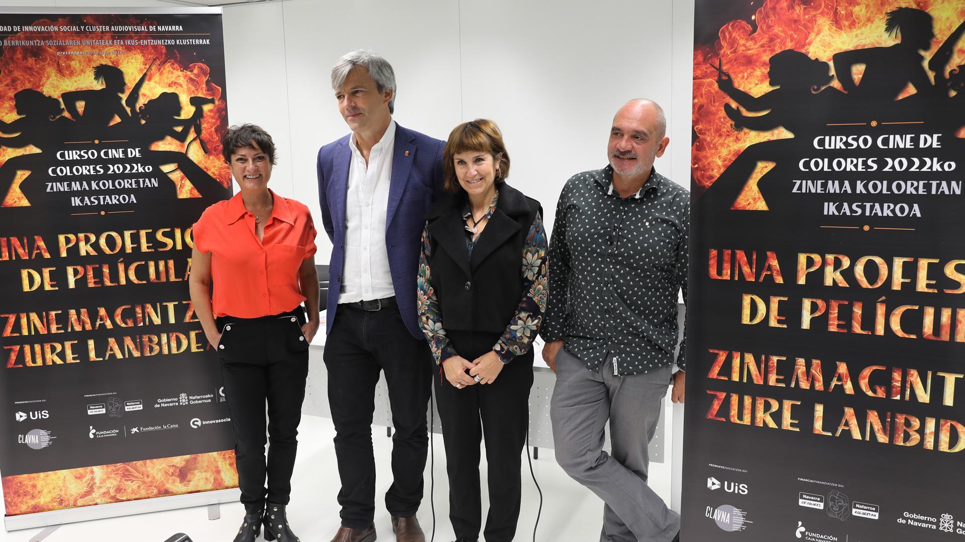Desde la izda.: Sara Brun, Juanjo Rubio, Virginio Eraso y Arturo Cisneros