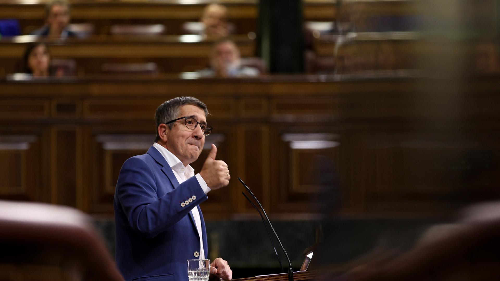 Patxi López, portavoz del grupo socialista en el Congreso