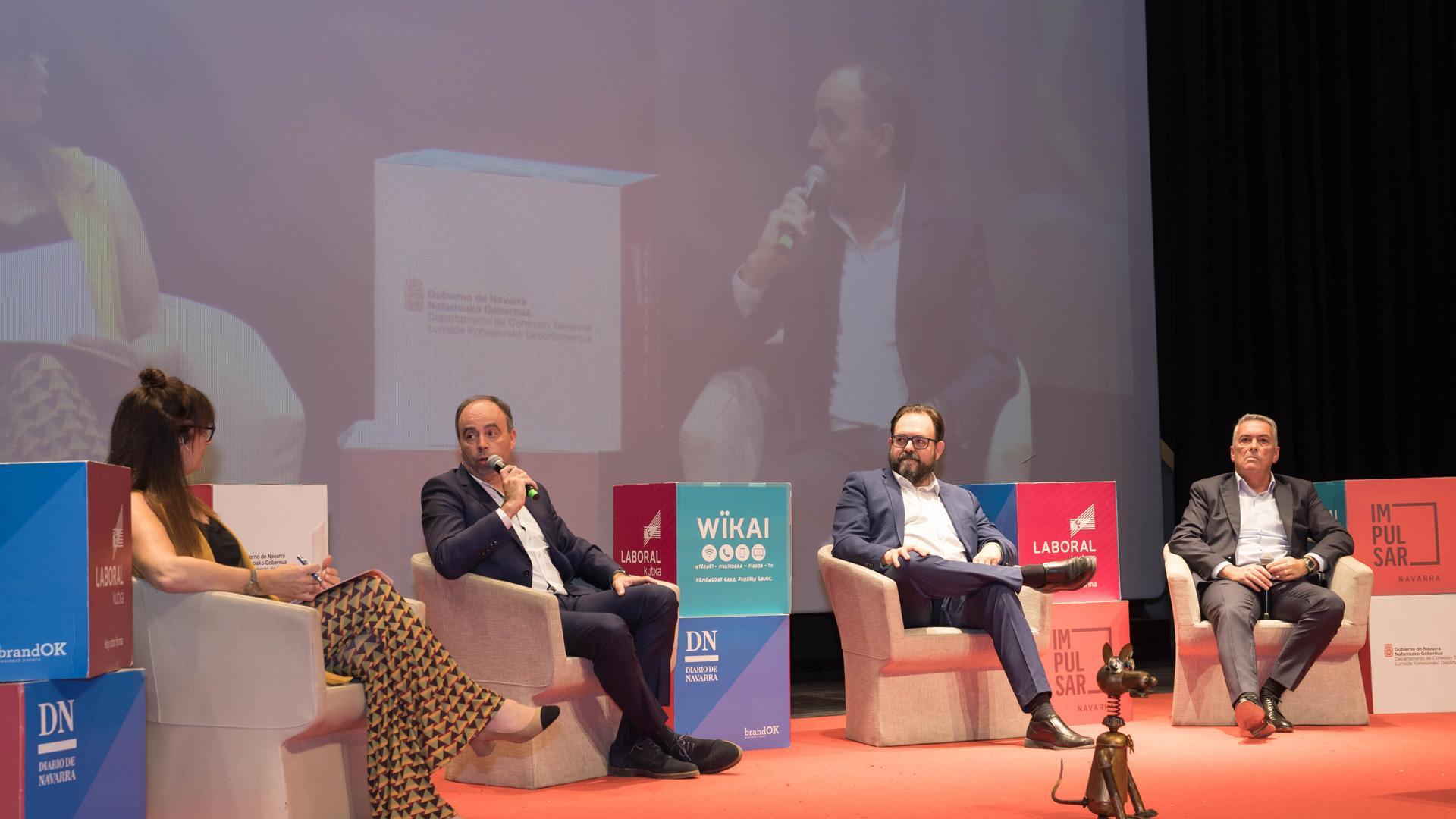 De izquierda a derecha: Belén Galindo Lizaldre, José Ramón Íñigo San Marcelino (TRASA), Miguel Ángel Cubero Márquez (Ingredalia), y Jorge Moreno Virto (Florette)