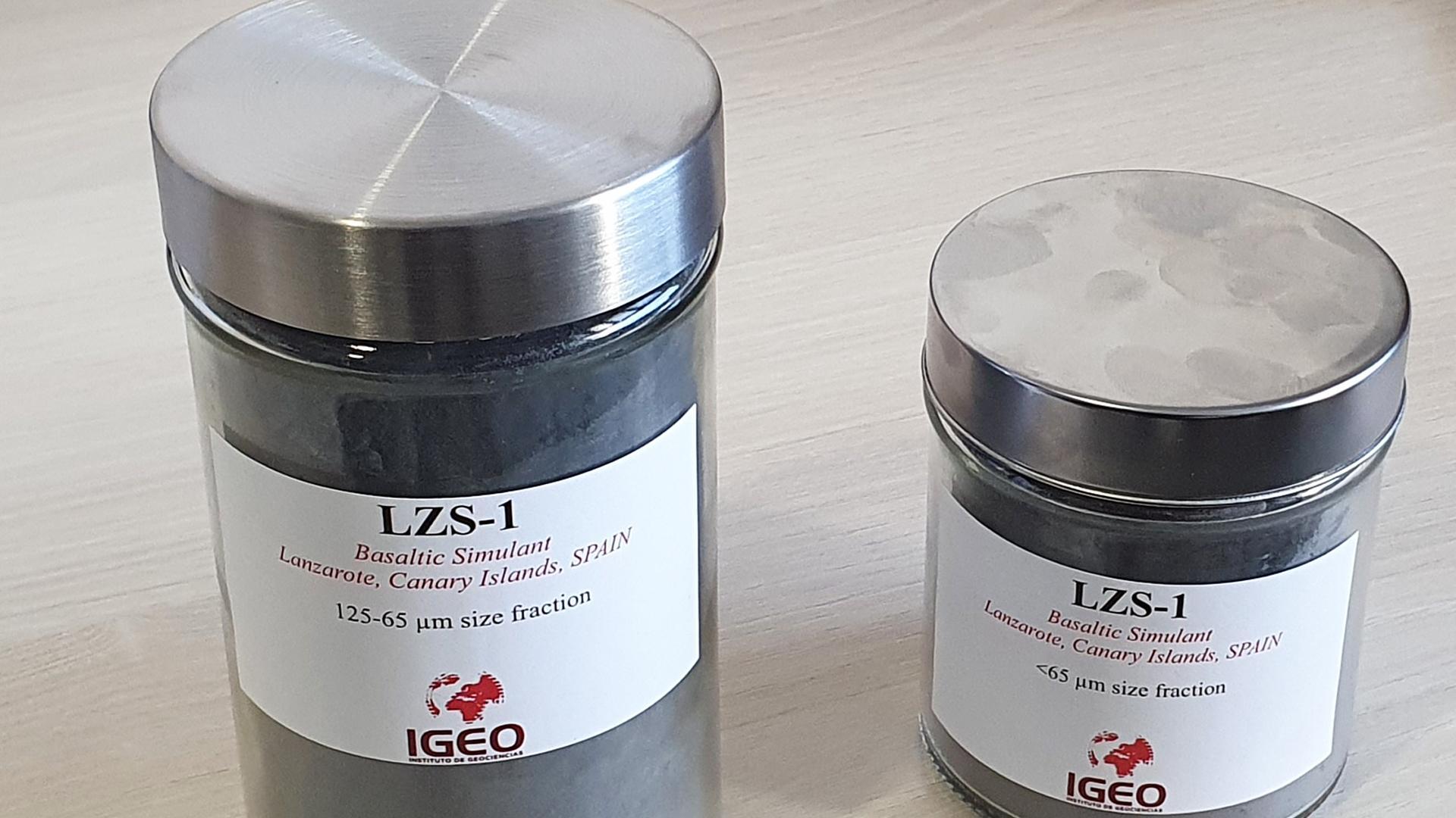 LZS-1, el simulante de regolito lunar hecho con basaltos de la isla de Lanzarote