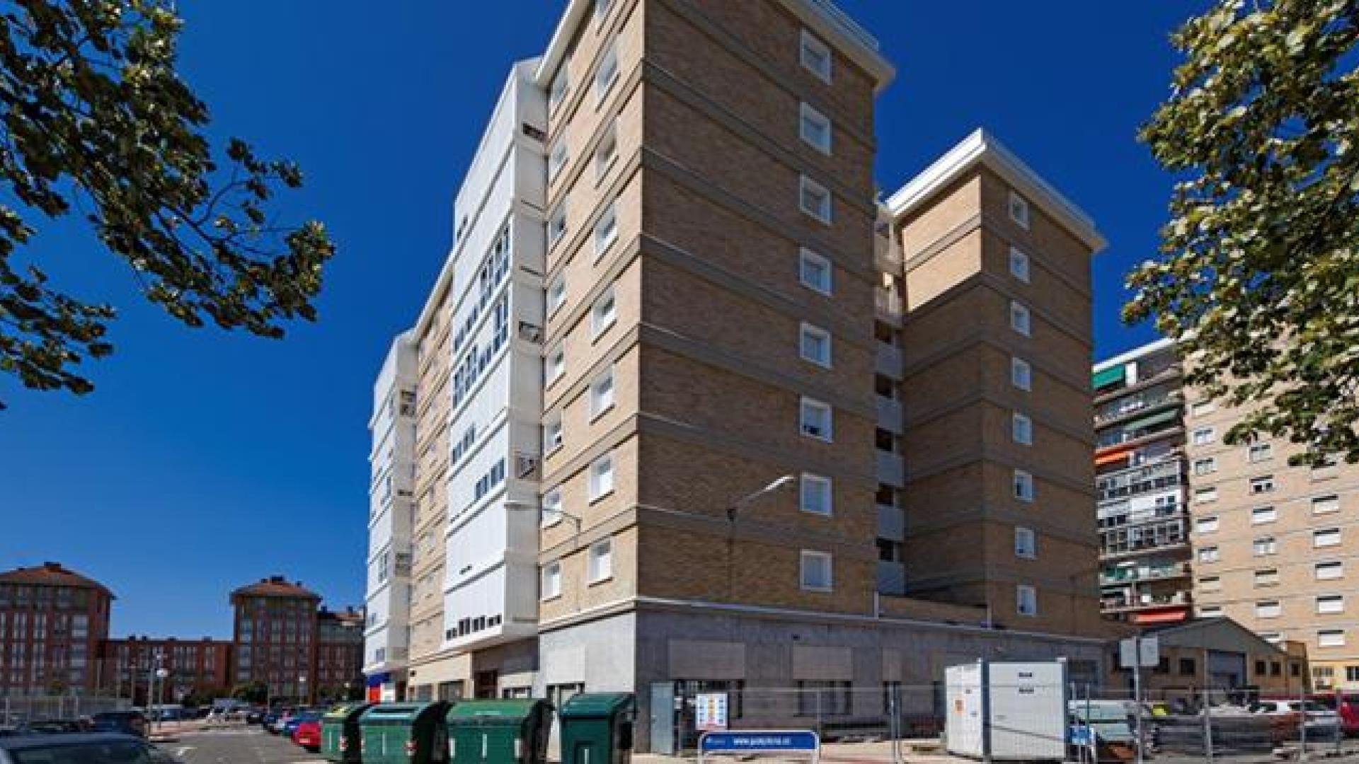 Edificio de la c/ Doctor Repáraz en San Jorge (Pamplona) en el que se ha aplicado ThermaBead®