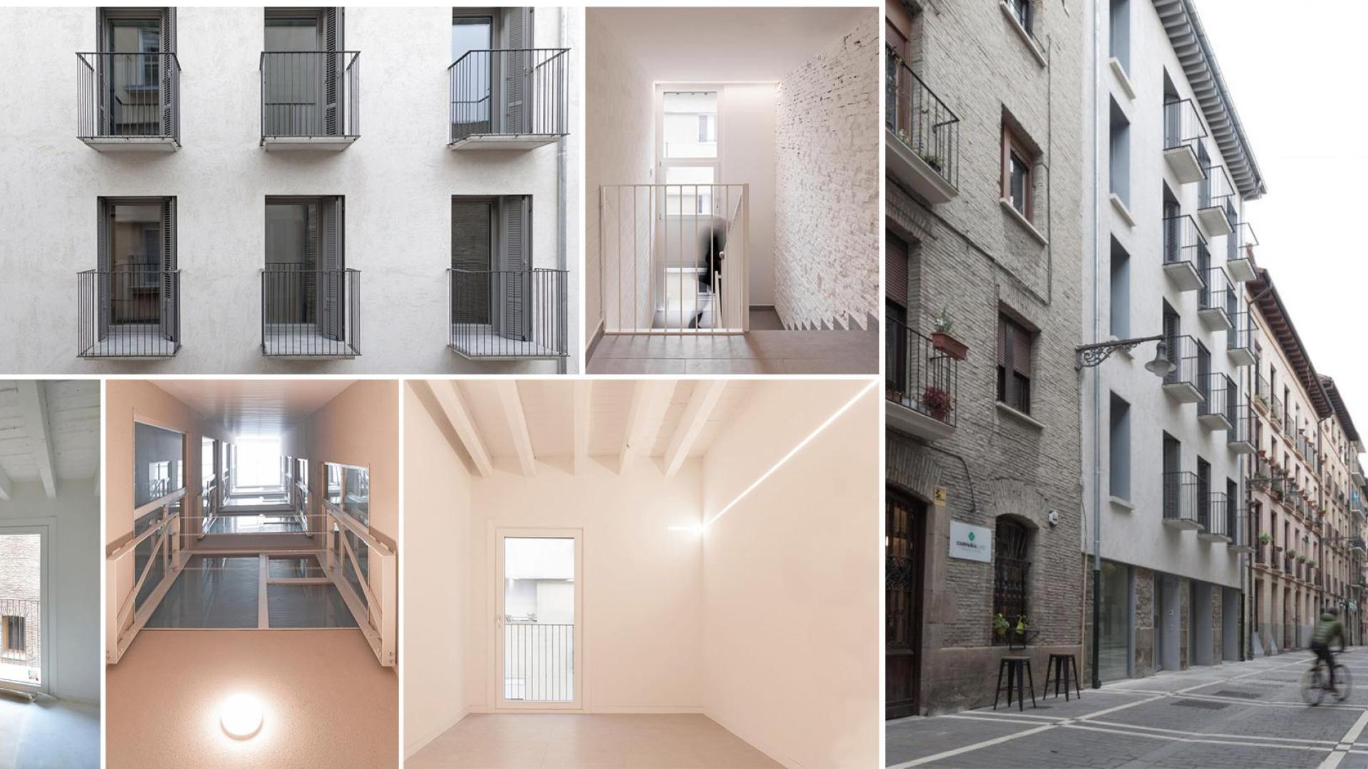 Rehabilitación en la calle Compañía 3 de Pamplona realizada por Construcciones DGC