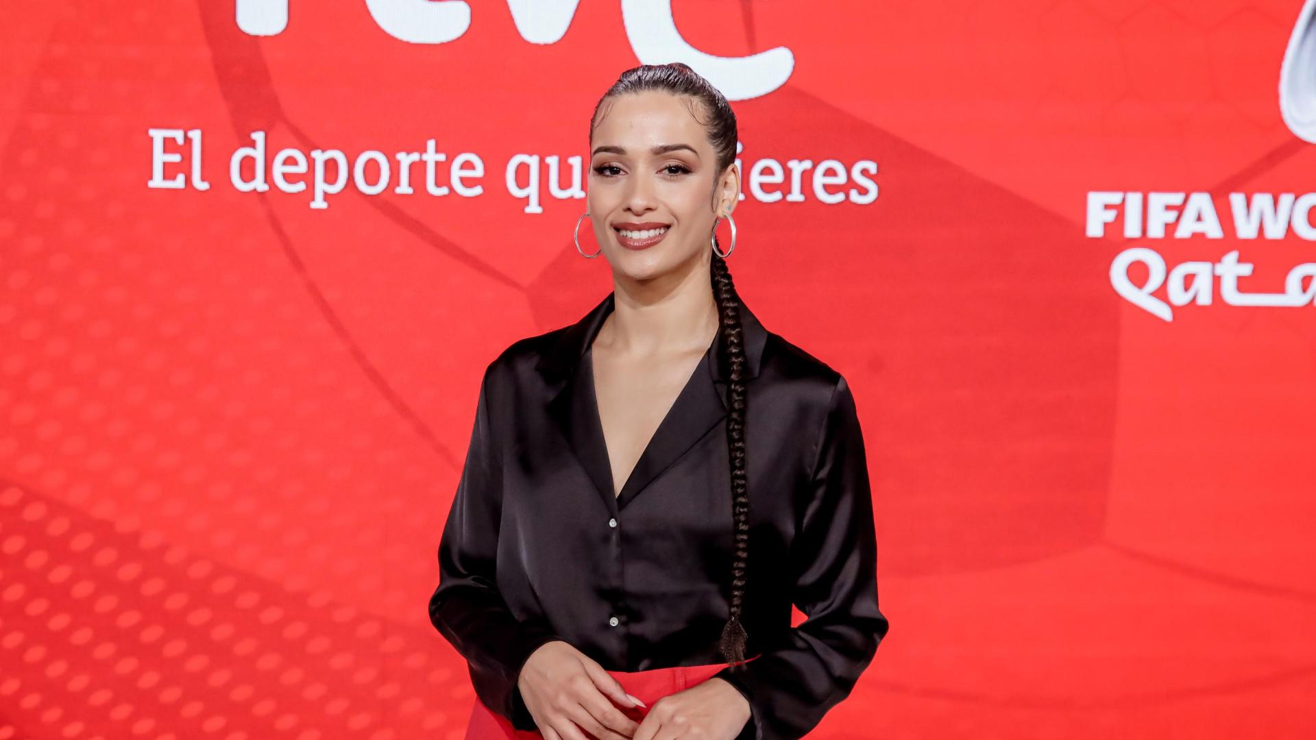 La cantante Chanel posa durante una presentación de RTVE.