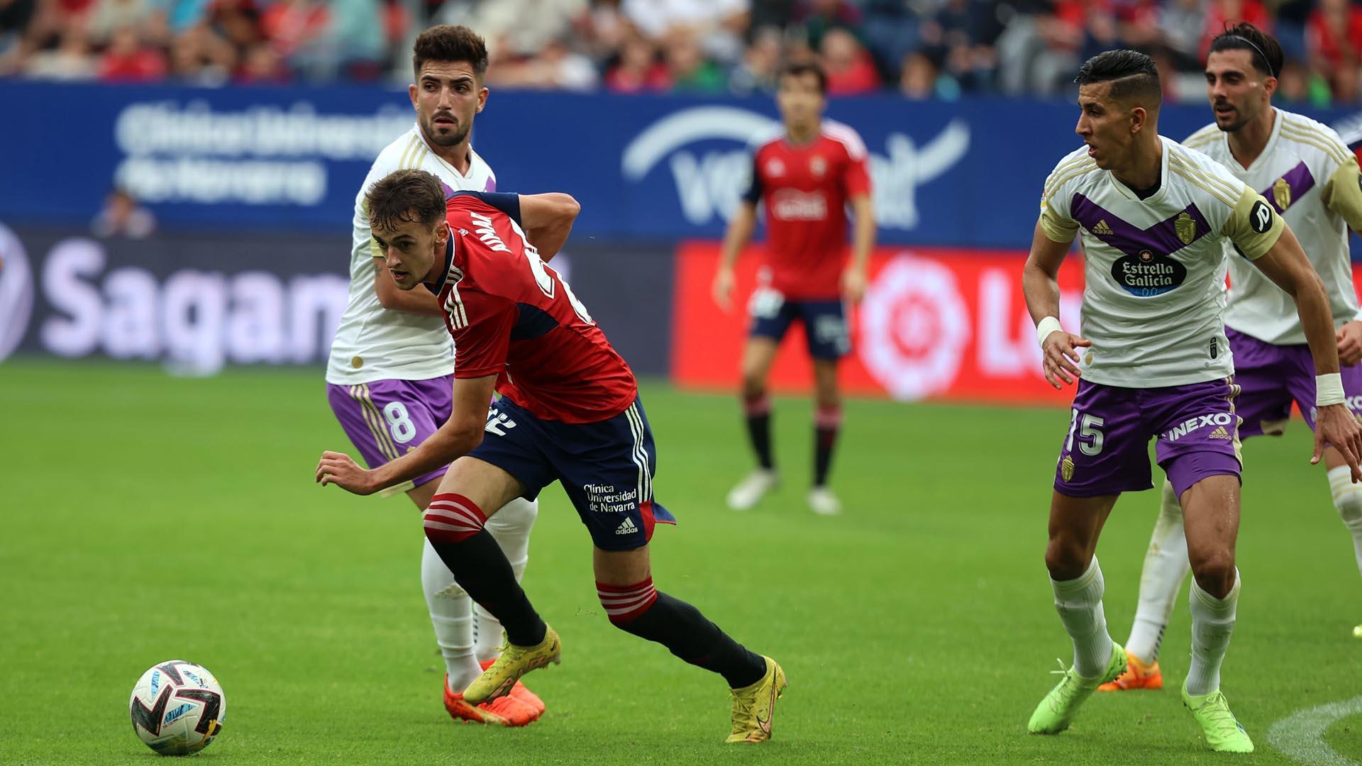 La victoria de Osasuna contra el Valladolid, en imágenes